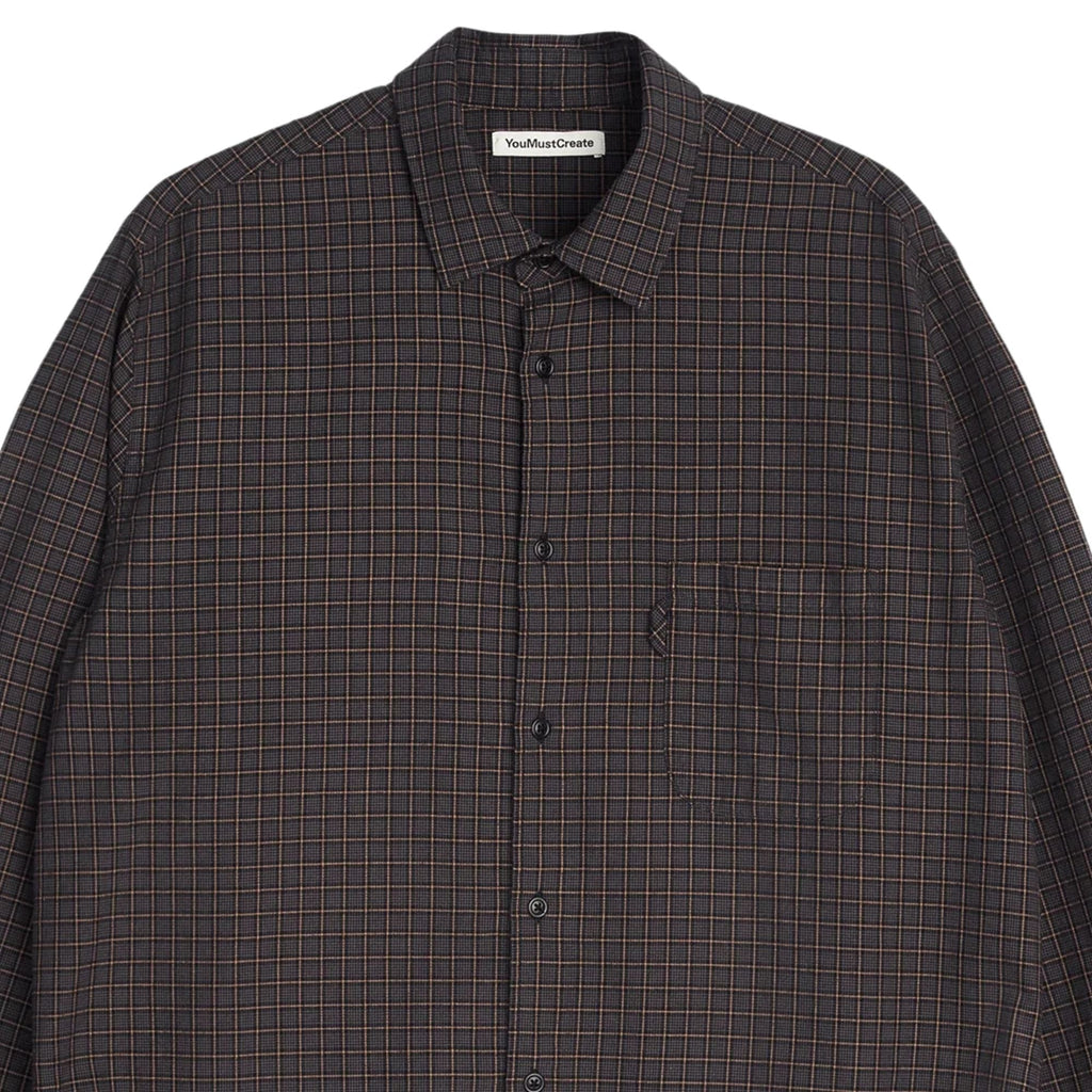 YMC Curtis Shirt - Grey Multi