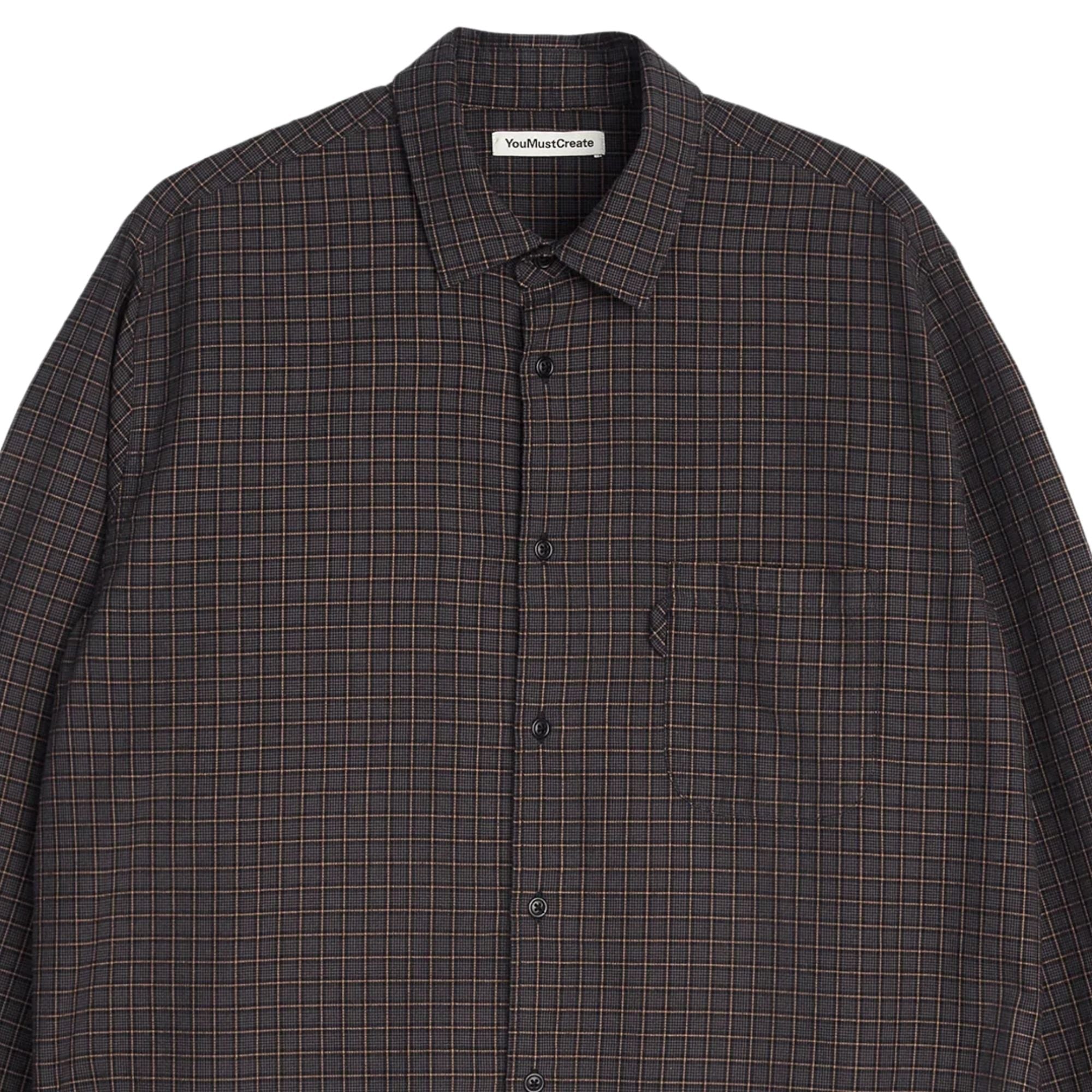 YMC Curtis Shirt - Grey Multi