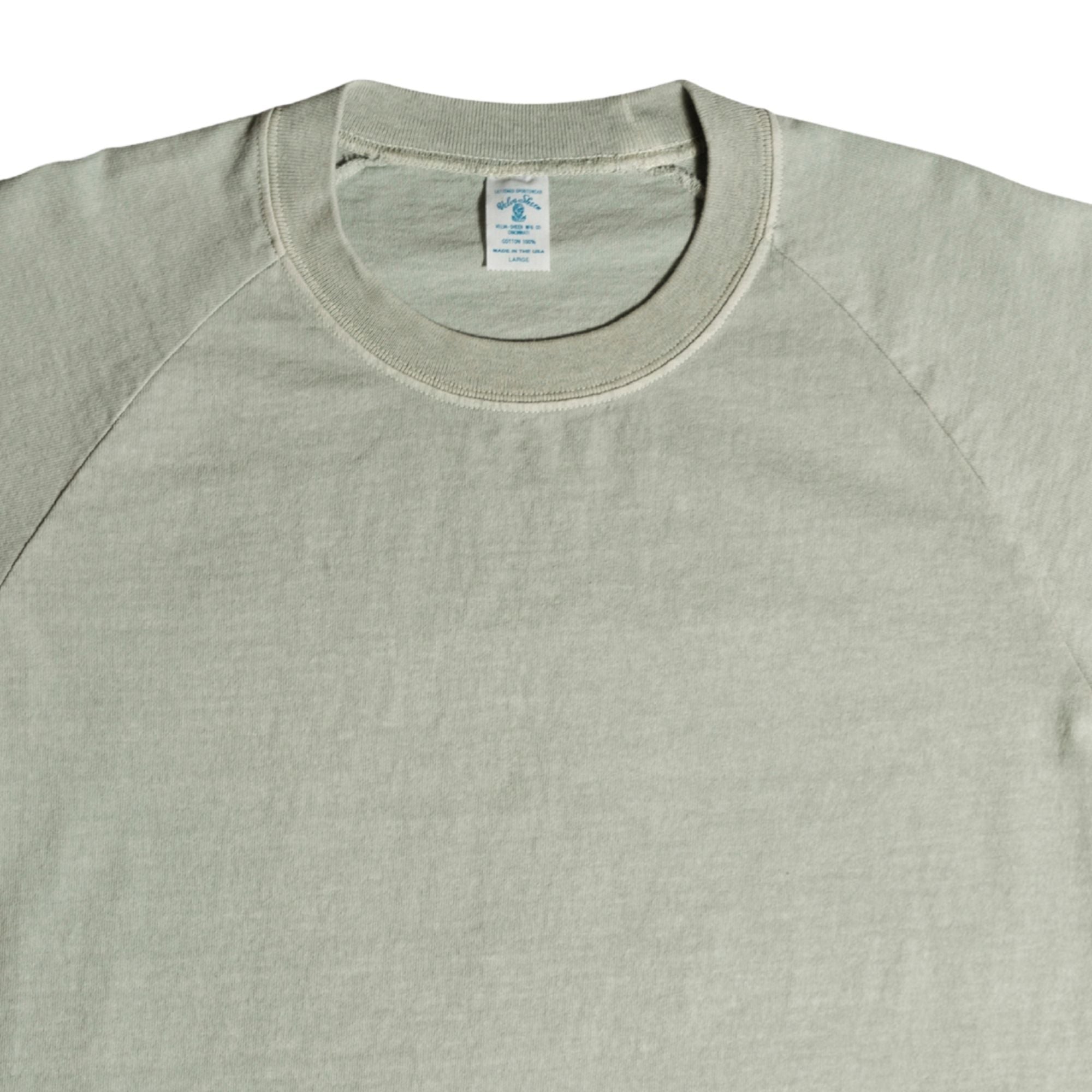 Velva Sheen Raglan Short Sleeve Crew Neck T-Shirt - Grey