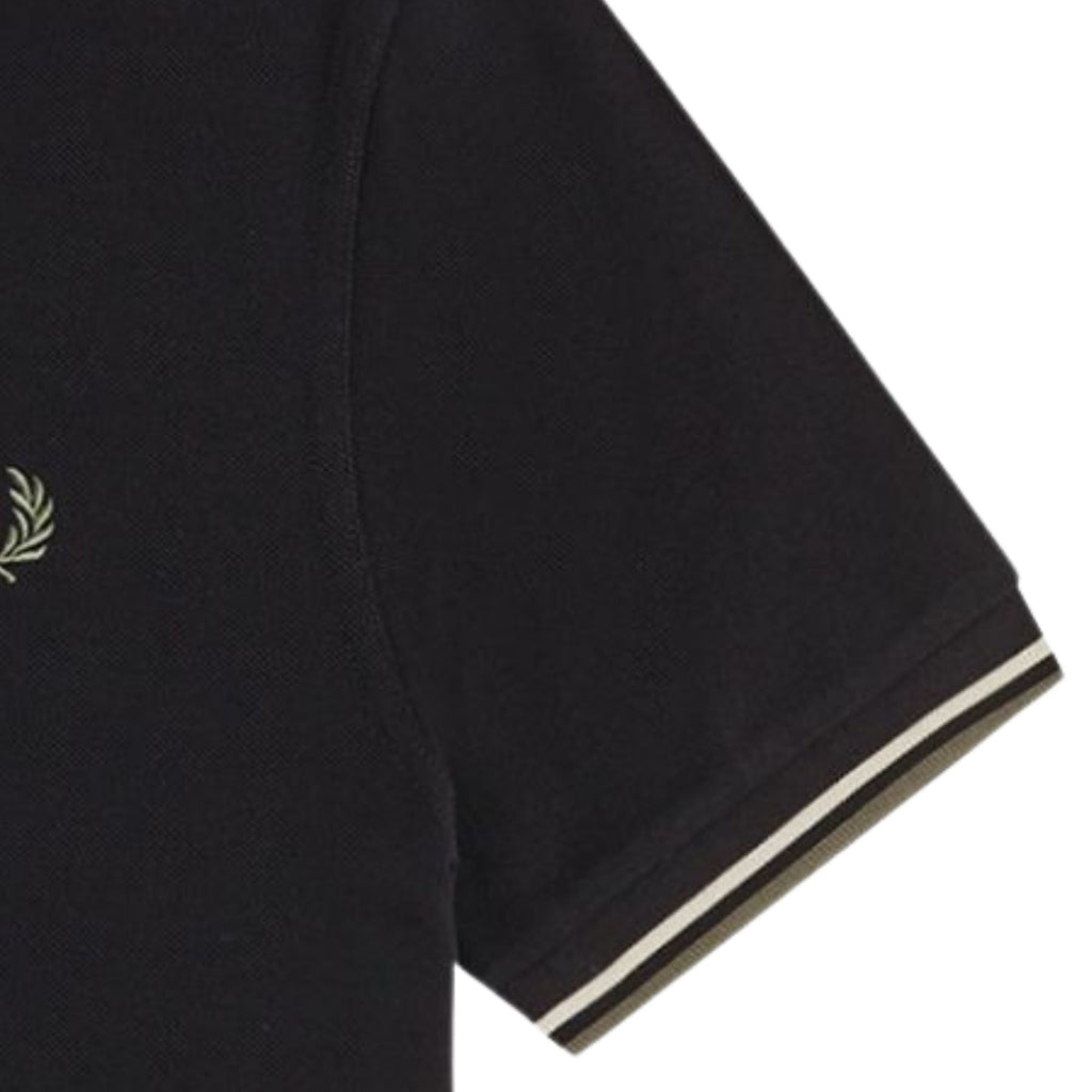 Fred Perry M3600 Twin Tipped Shirt - Black