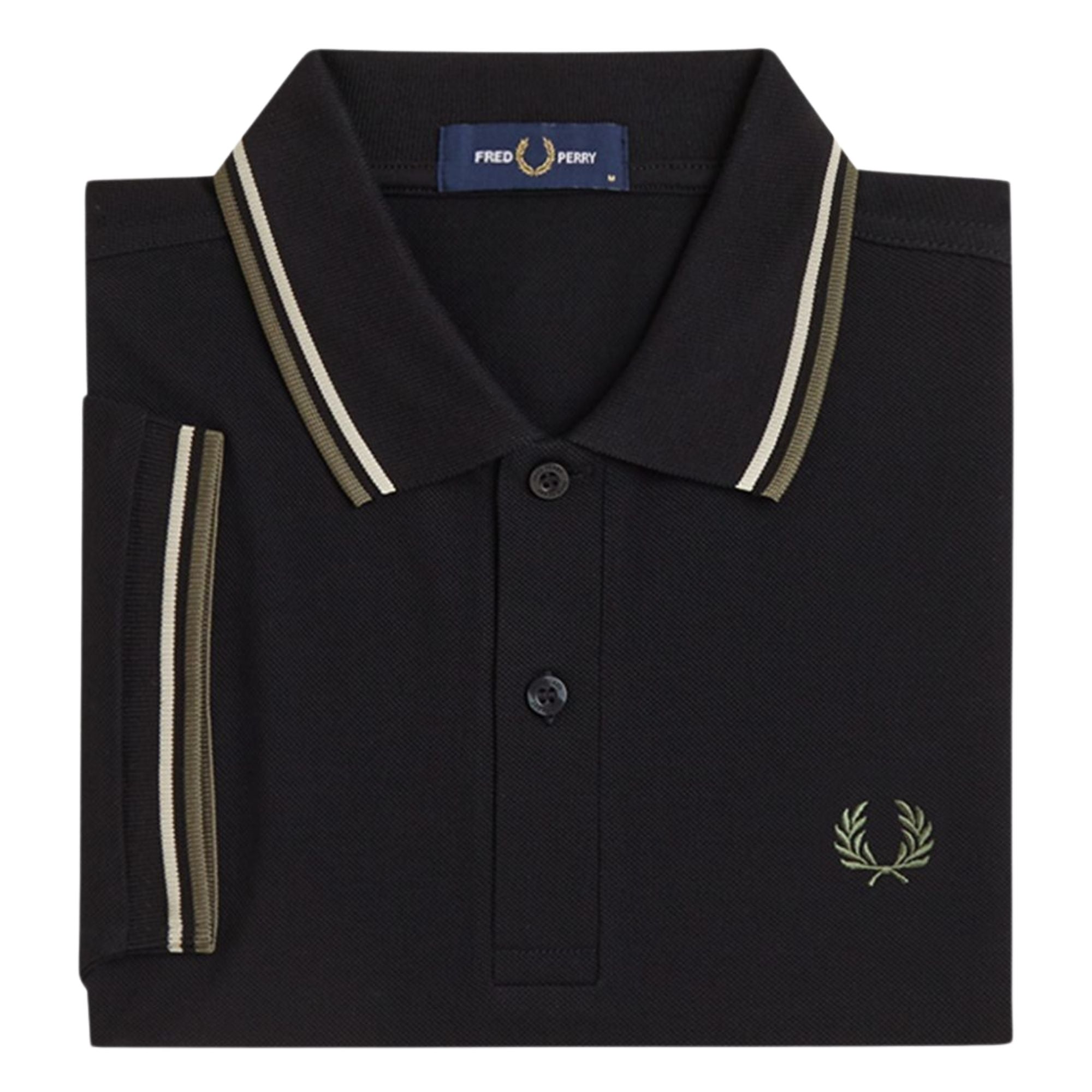 Fred Perry M3600 Twin Tipped Shirt - Black