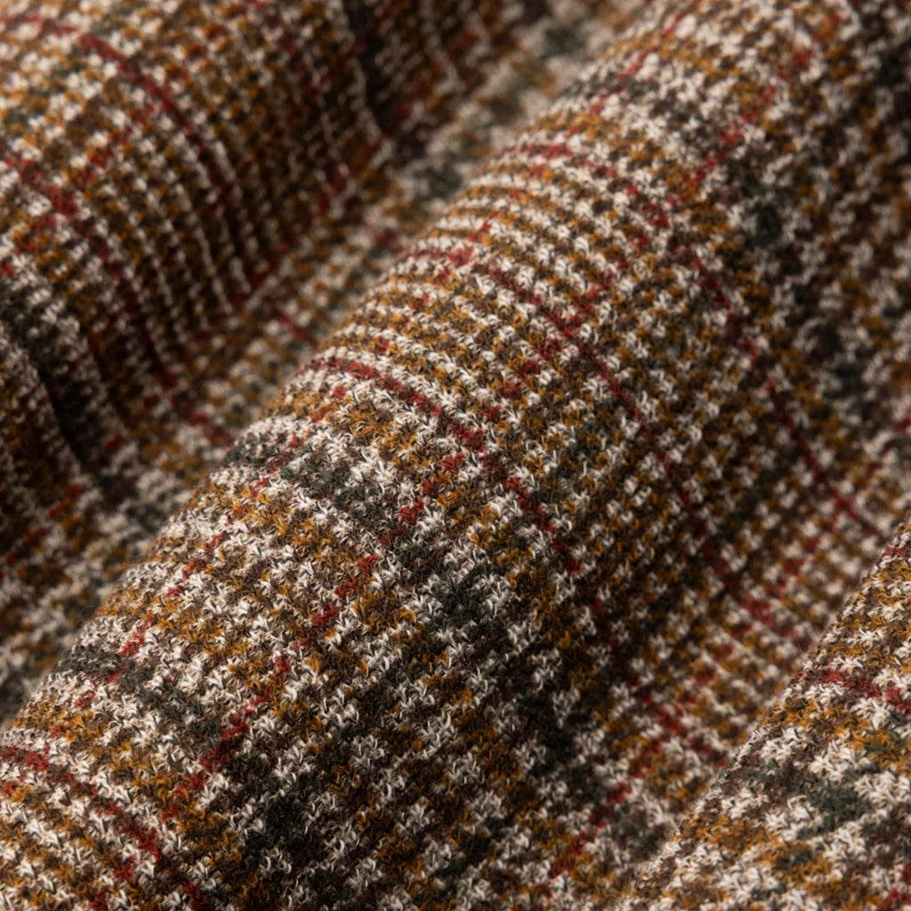 Kestin Printed Check Jersey Portree Overshirt - Peat