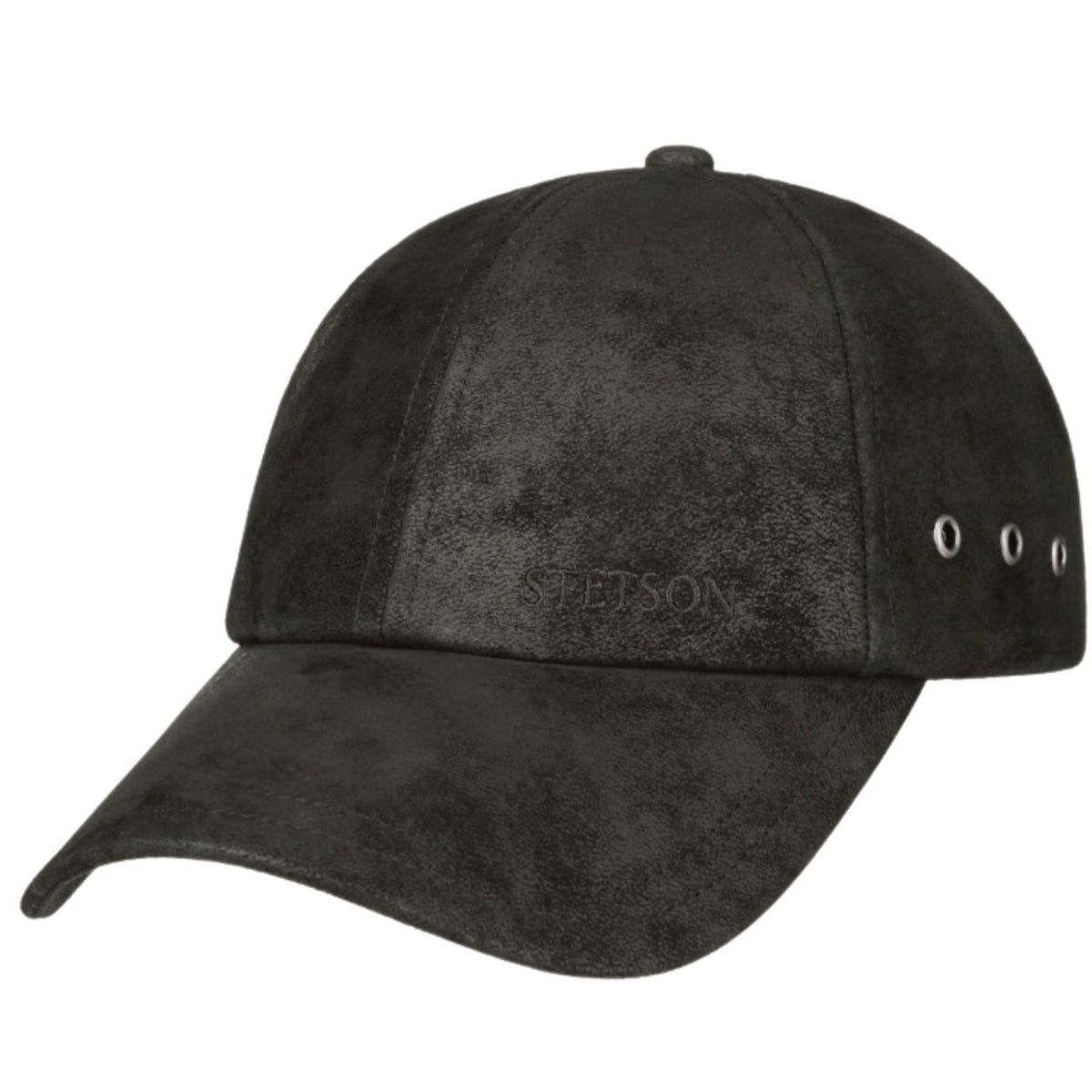 Stetson Hats Liberty Leather Cap - Black