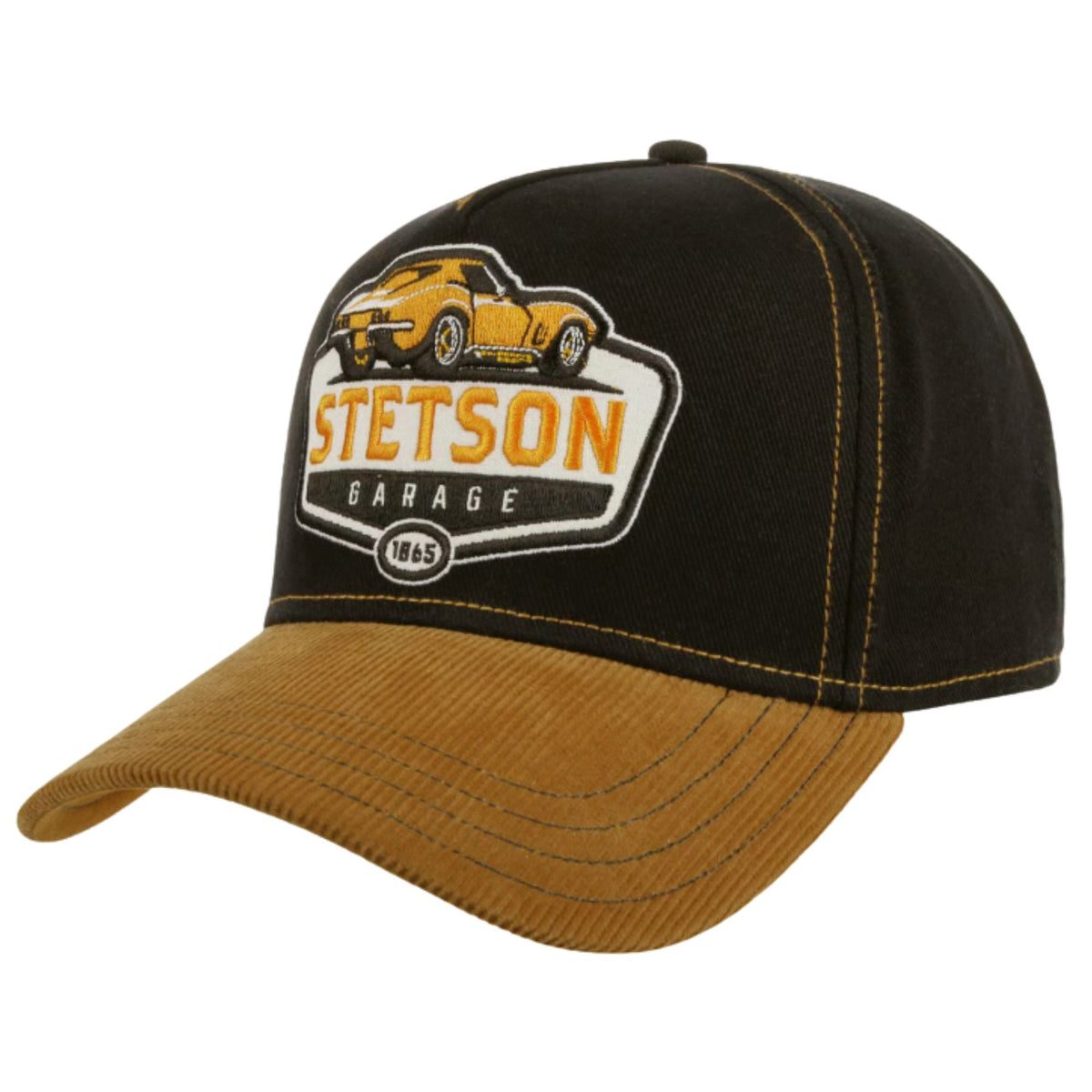 Stetson Hats Cord Peak Garage Cap - Black/Yellow