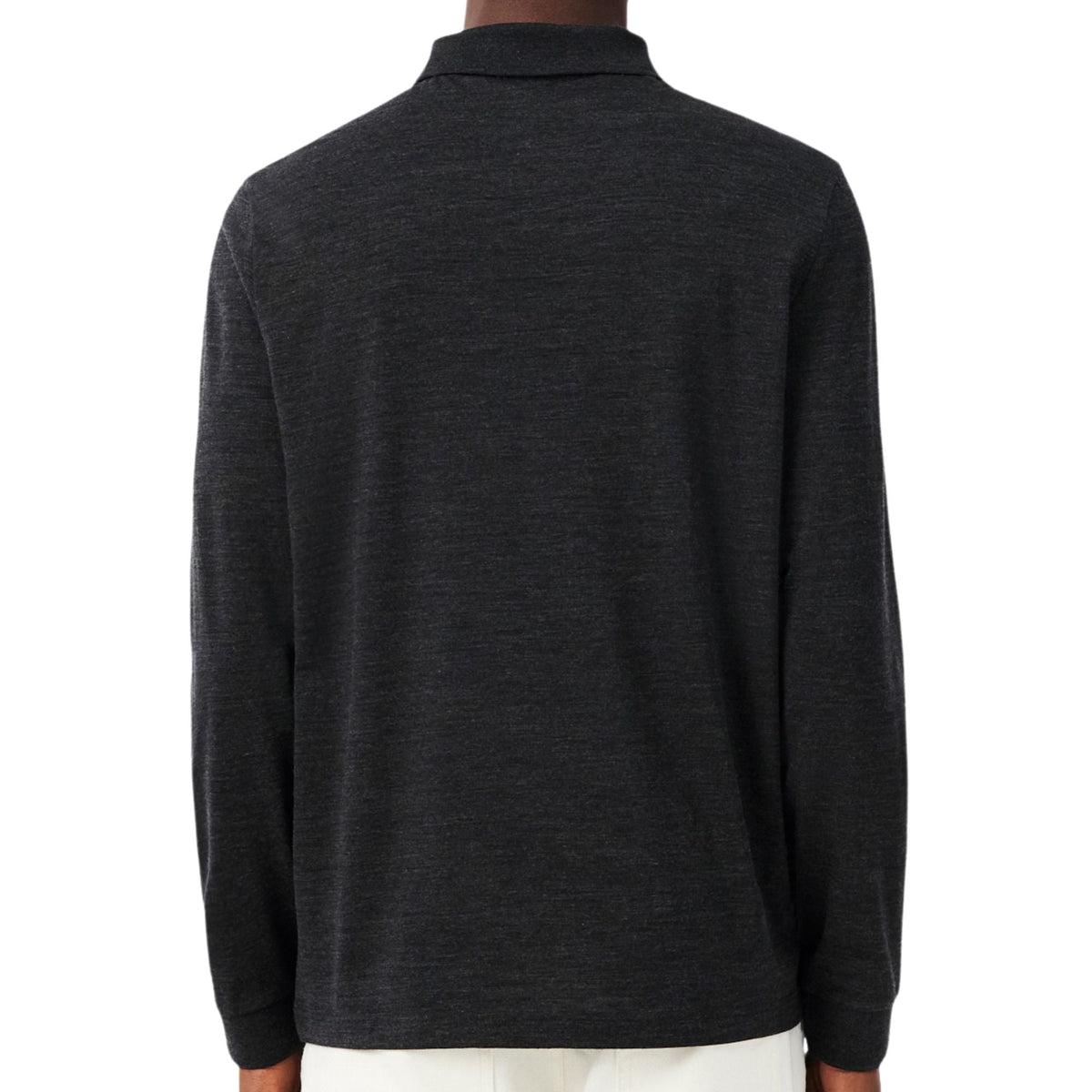 Lacoste Regular Fit Long Sleeved Wool Polo Shirt - Grey