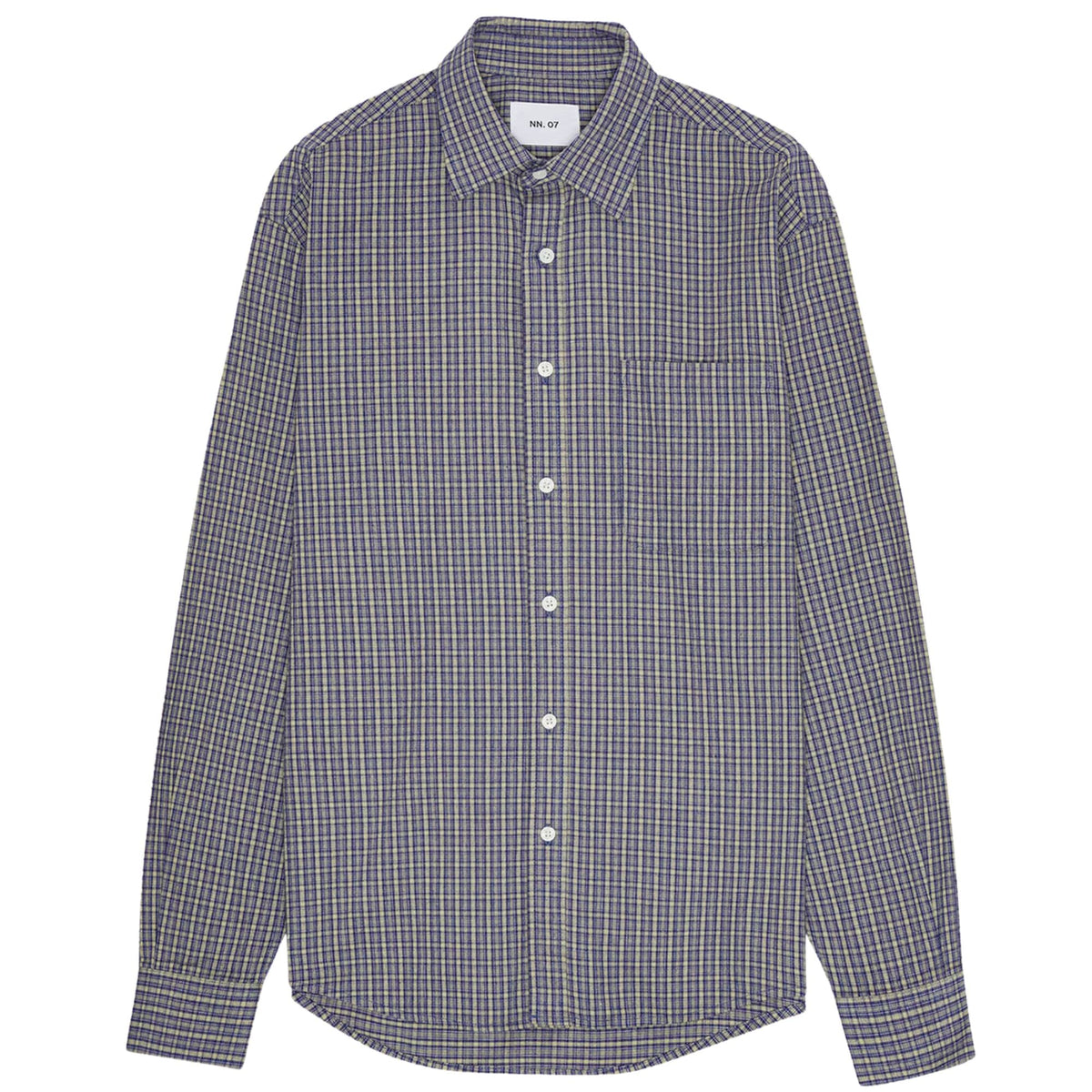 NN07 Deon Shirt - Indigo Check