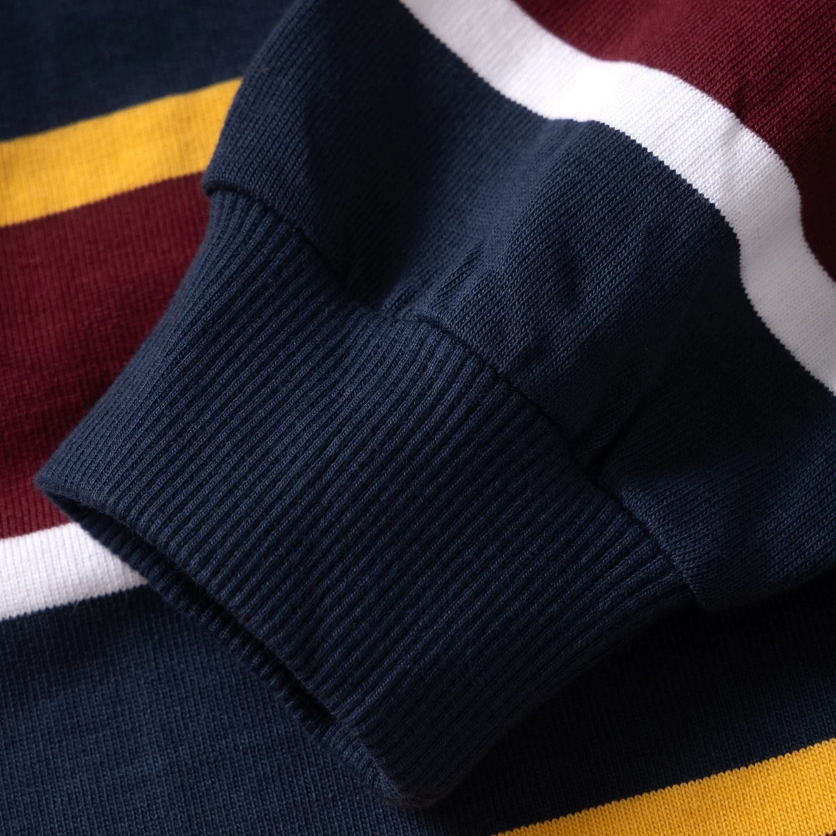 Opensider Classic Rugby Shirt - Burgundy Multi-Stripe