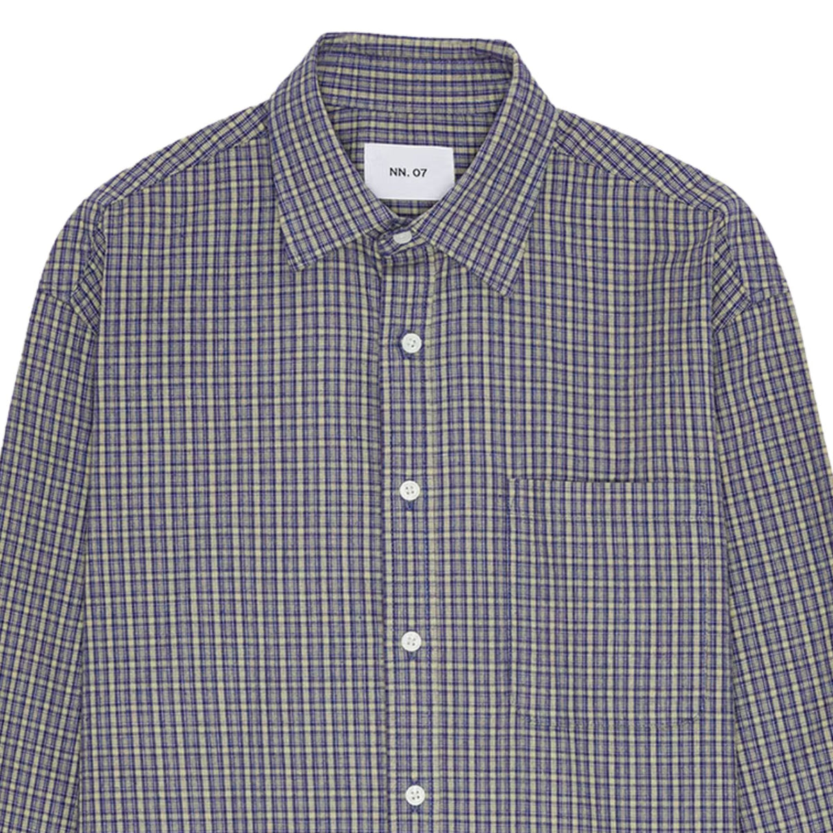NN07 Deon Shirt - Indigo Check