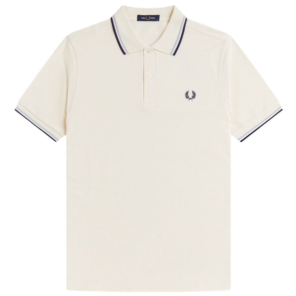 Fred Perry M3600 Twin Tipped Shirt - Ecru