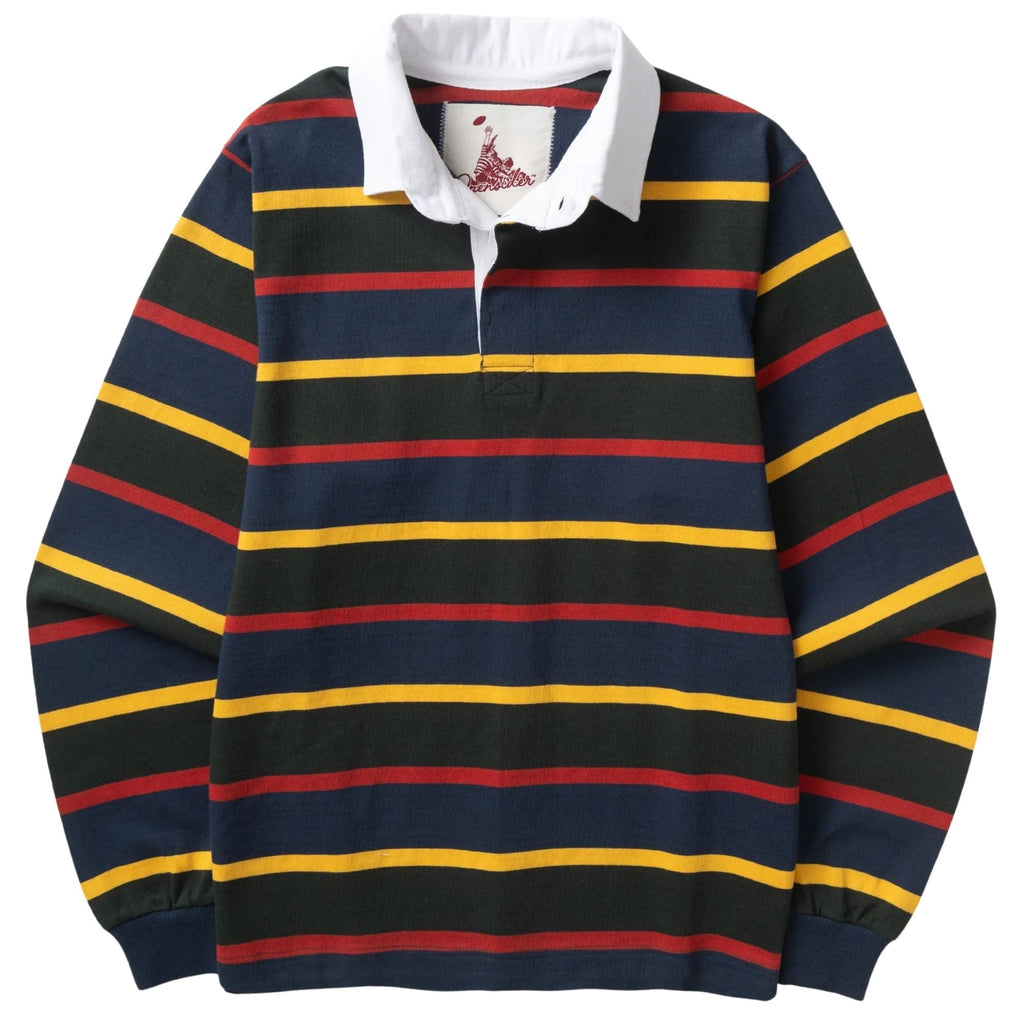 Opensider Classic Rugby Shirt - Forest Multi-Stripe