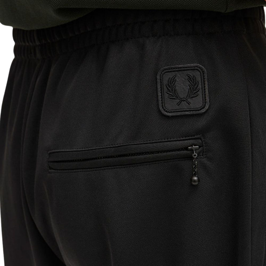 Fred Perry Leather Patch Track Pant - Black