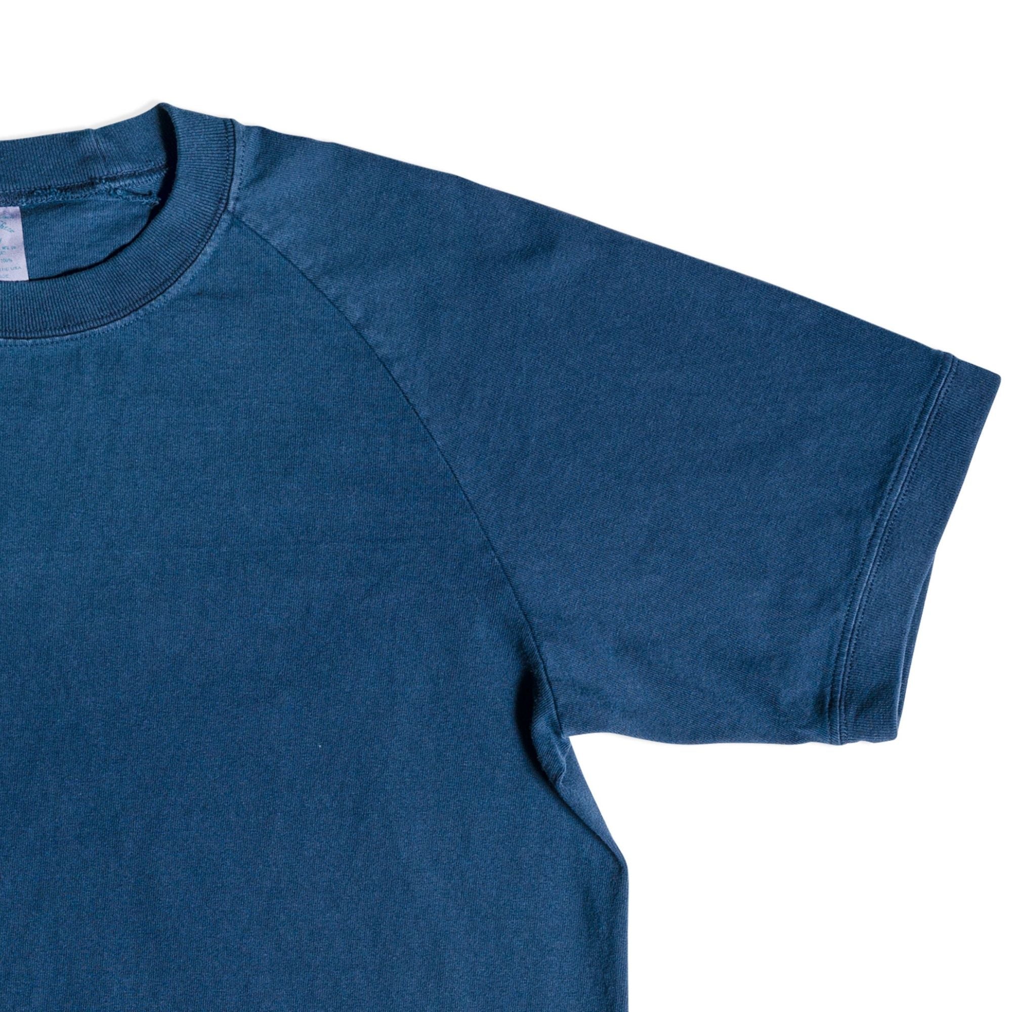 Velva Sheen Raglan Short Sleeve Crew Neck T-Shirt - Navy