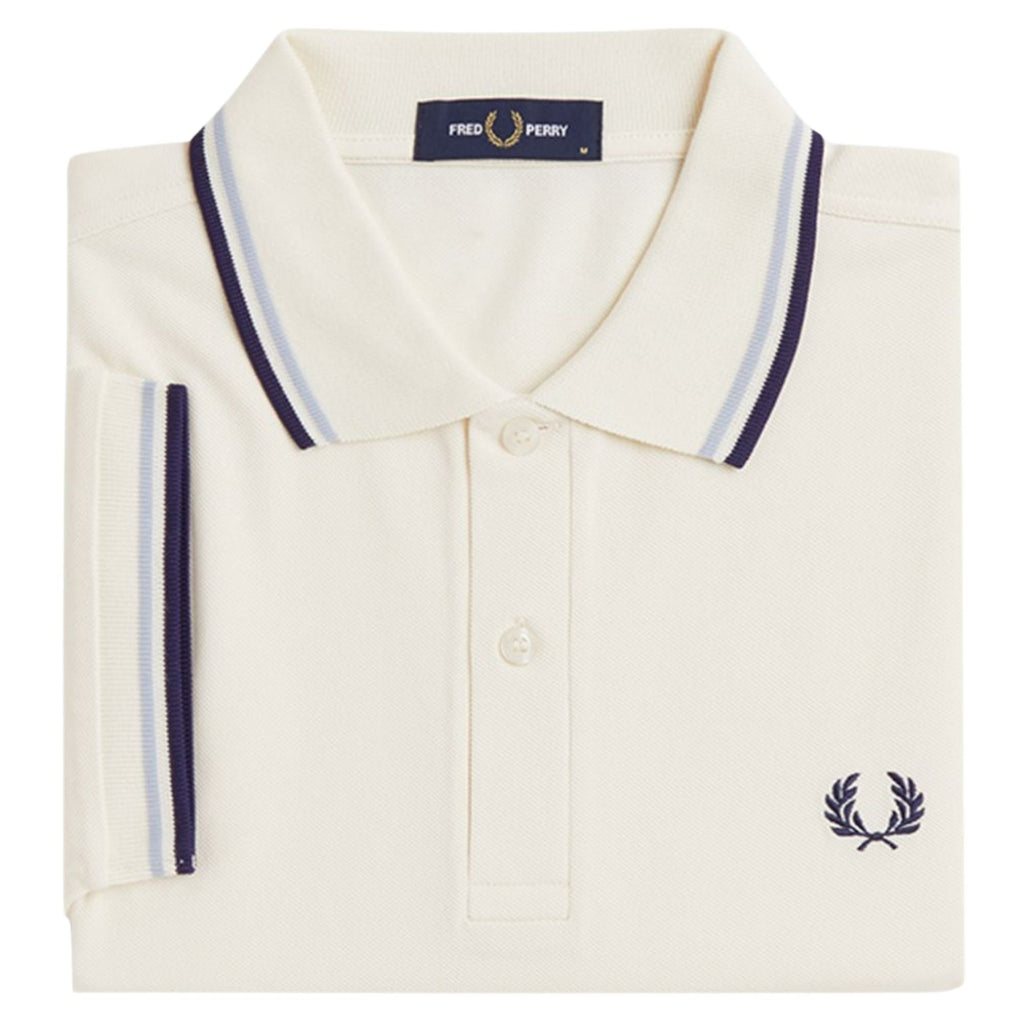 Fred Perry M3600 Twin Tipped Shirt - Ecru