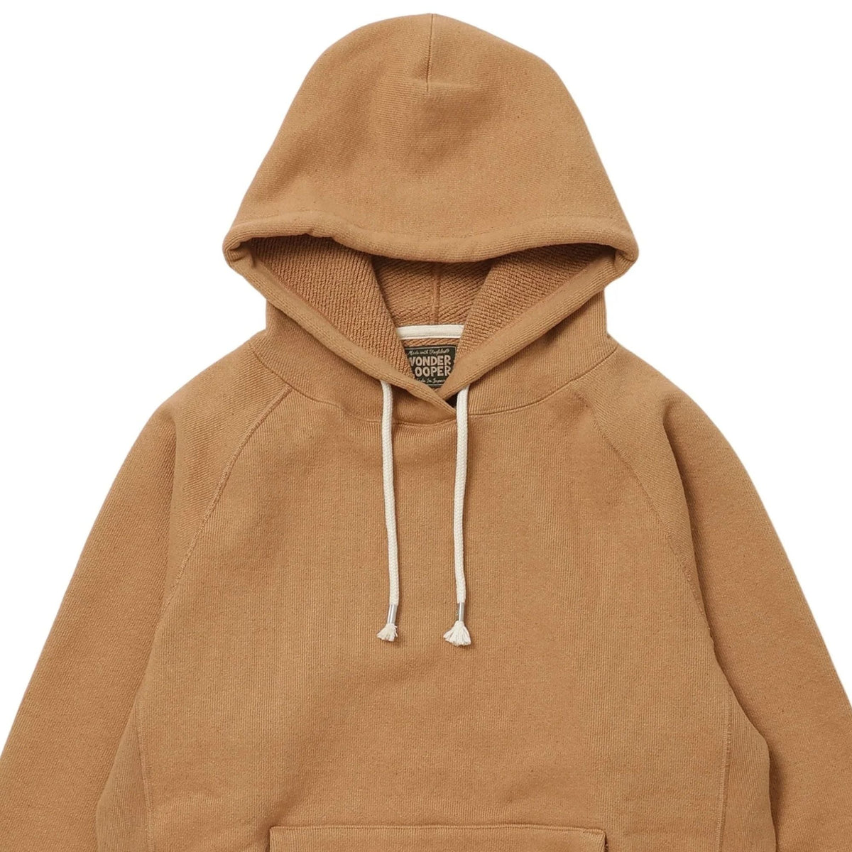 Wonder Looper Double Heavyweight French Terry Foxfibre Pullover Hoodie - Brown
