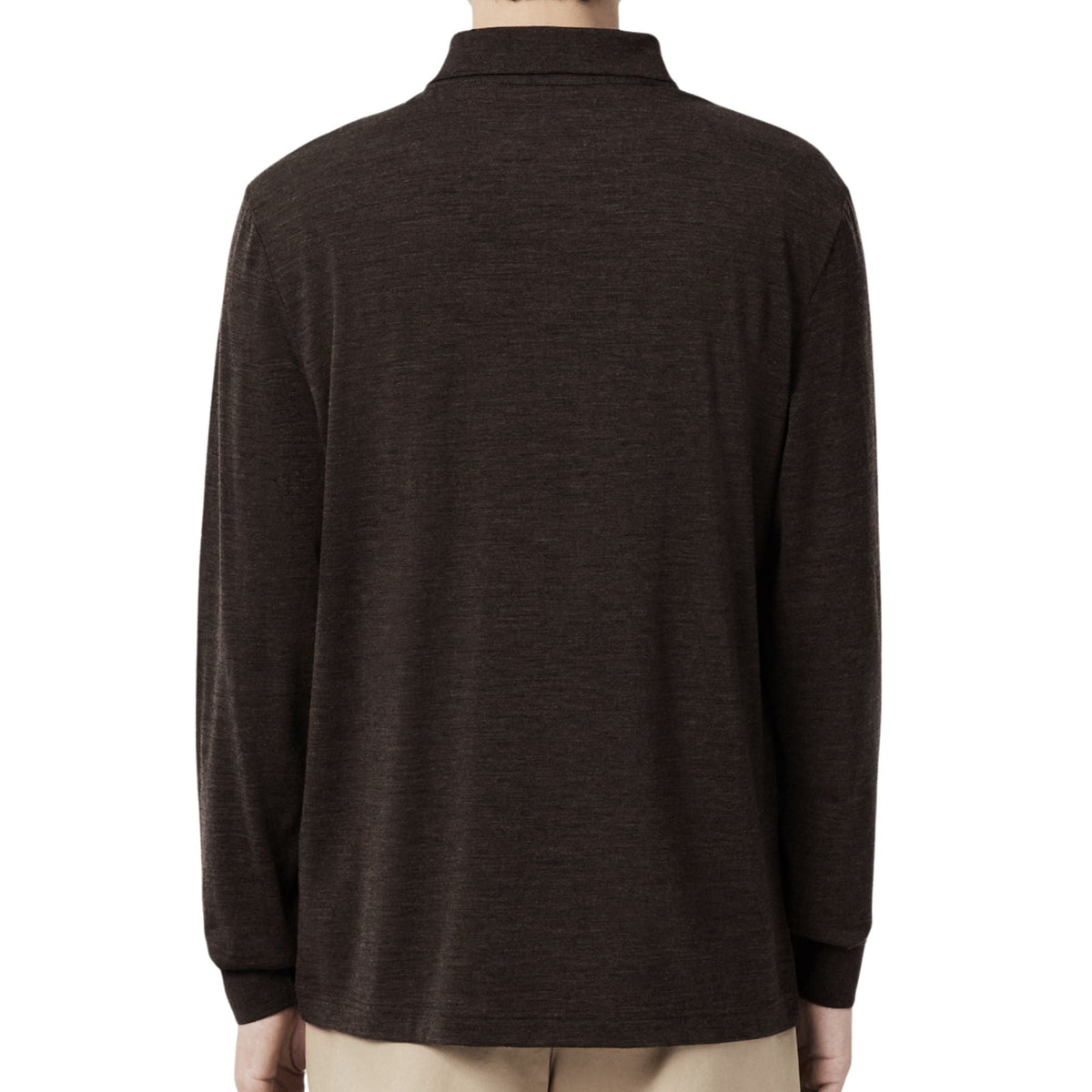 Lacoste Regular Fit Long Sleeved Wool Polo Shirt - Brown