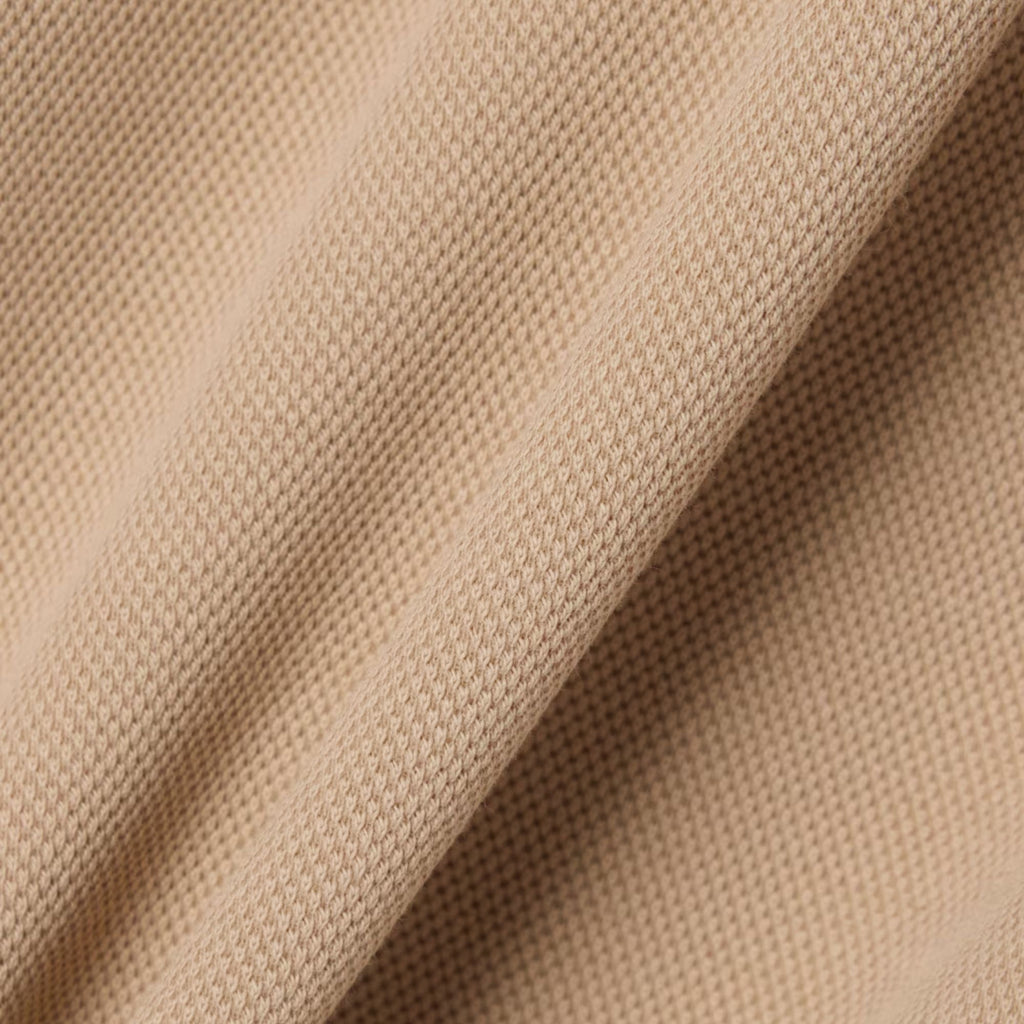 Lacoste Polo Collar Piqué Sweatshirt - Beige