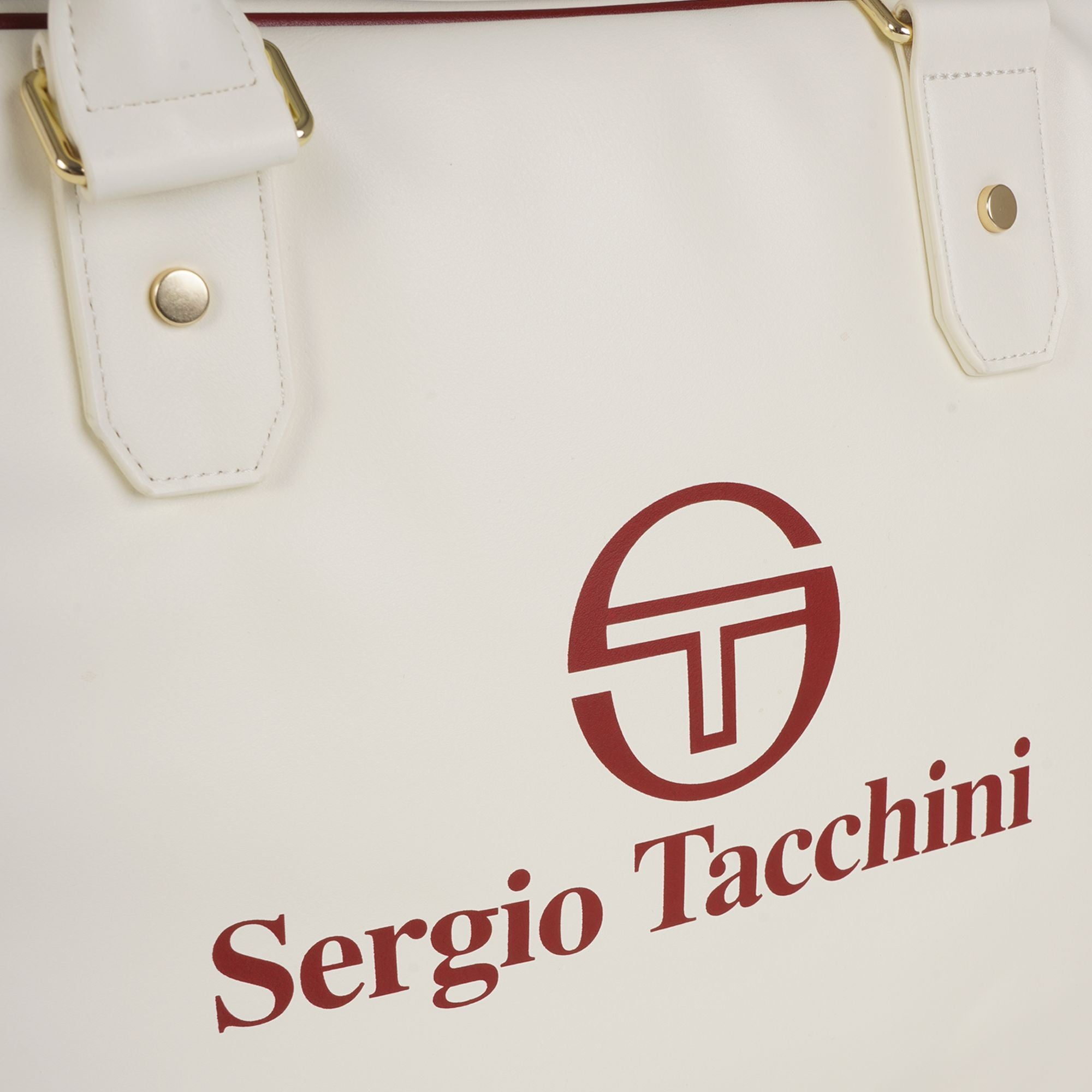 Sergio Tacchini x Stuarts Railton Holdall - Buttercream/Merlot