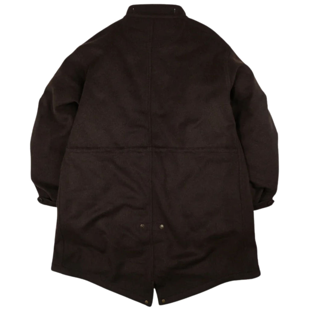 FrizmWORKS Wool Vincent Fishtail Parka - Brown