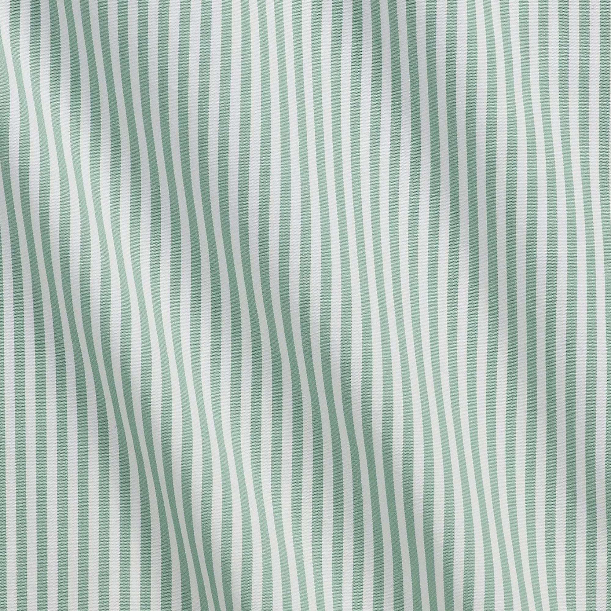 Polo Ralph Lauren Custom Fit Striped Stretch Poplin Shirt - Faded Mint/White