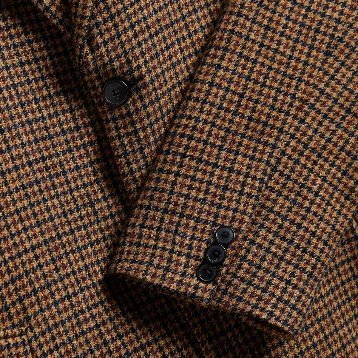 Portuguese Flannel Pied Poule Overcoat - Houndstooth