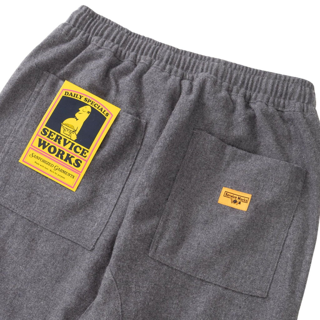Service Works Flannel Chef Pants - Charcoal