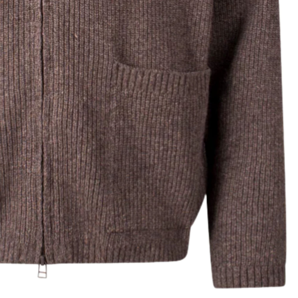 Universal Works Zip Caridgan Eco Wool - Tawny