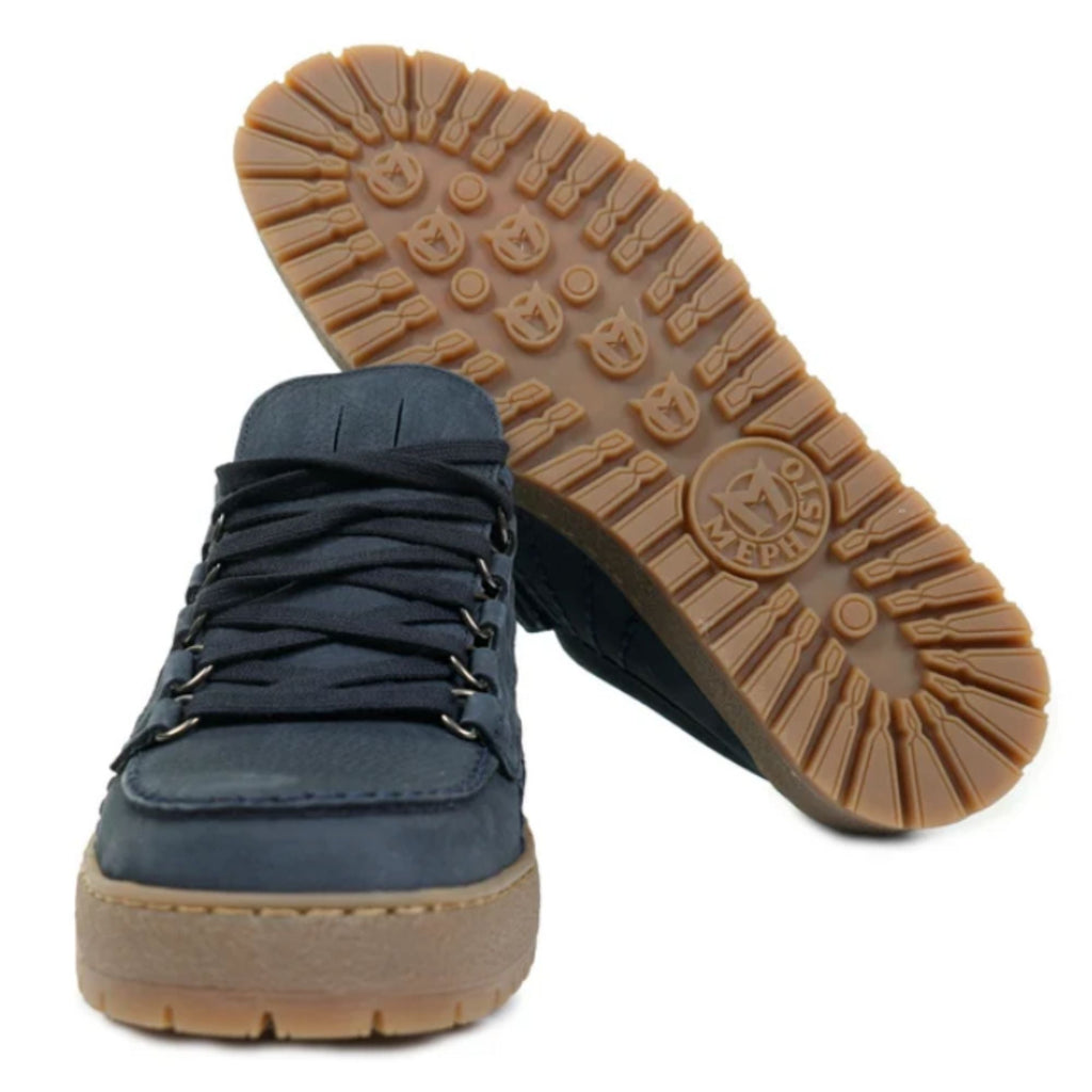 Mephisto Rainbow Sportbuck Shoes - Navy