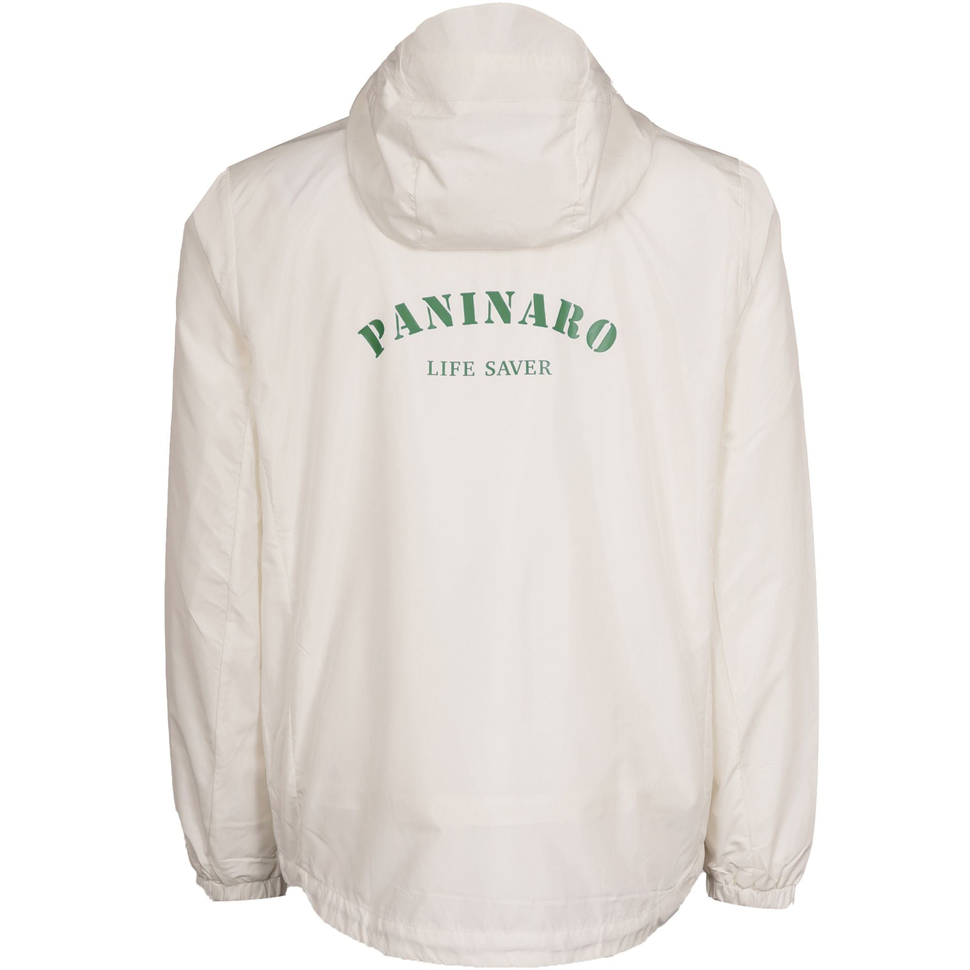 Paninaro Life Saver Hooded Jacket - White/Green