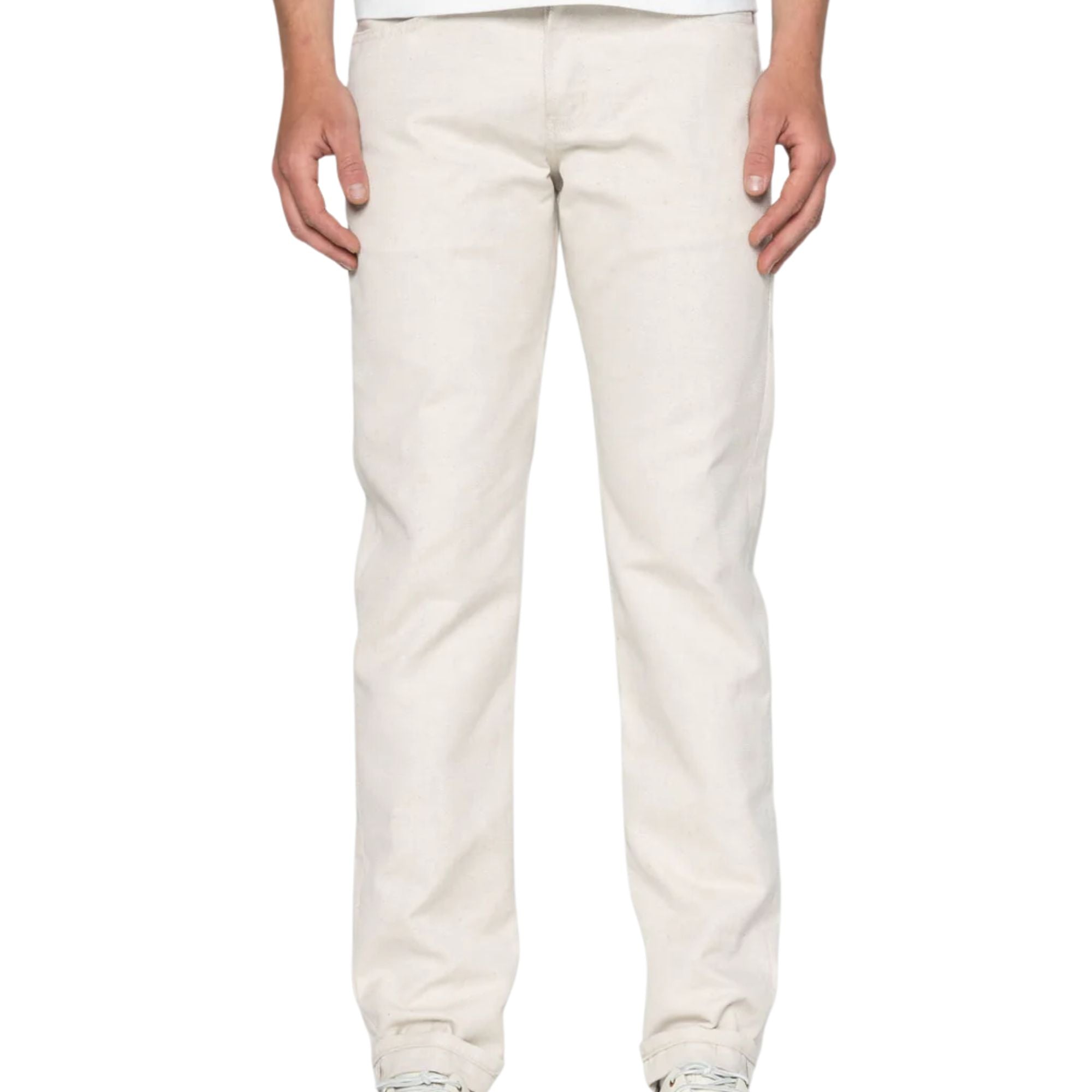 Naked and Famous Denim Weird Guy Tabi Selvedge - Off White