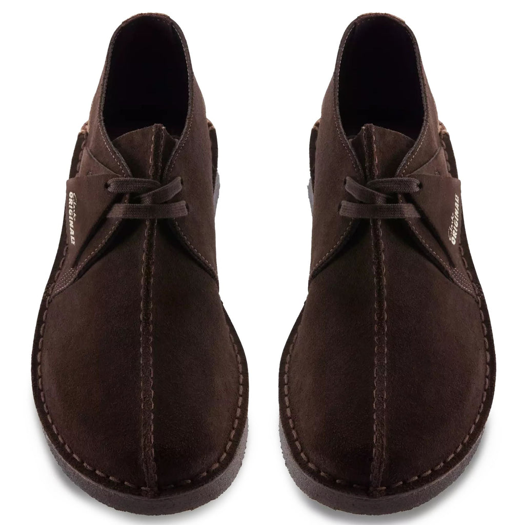 Clarks Originals Desert Trek Shoes - Dark Brown