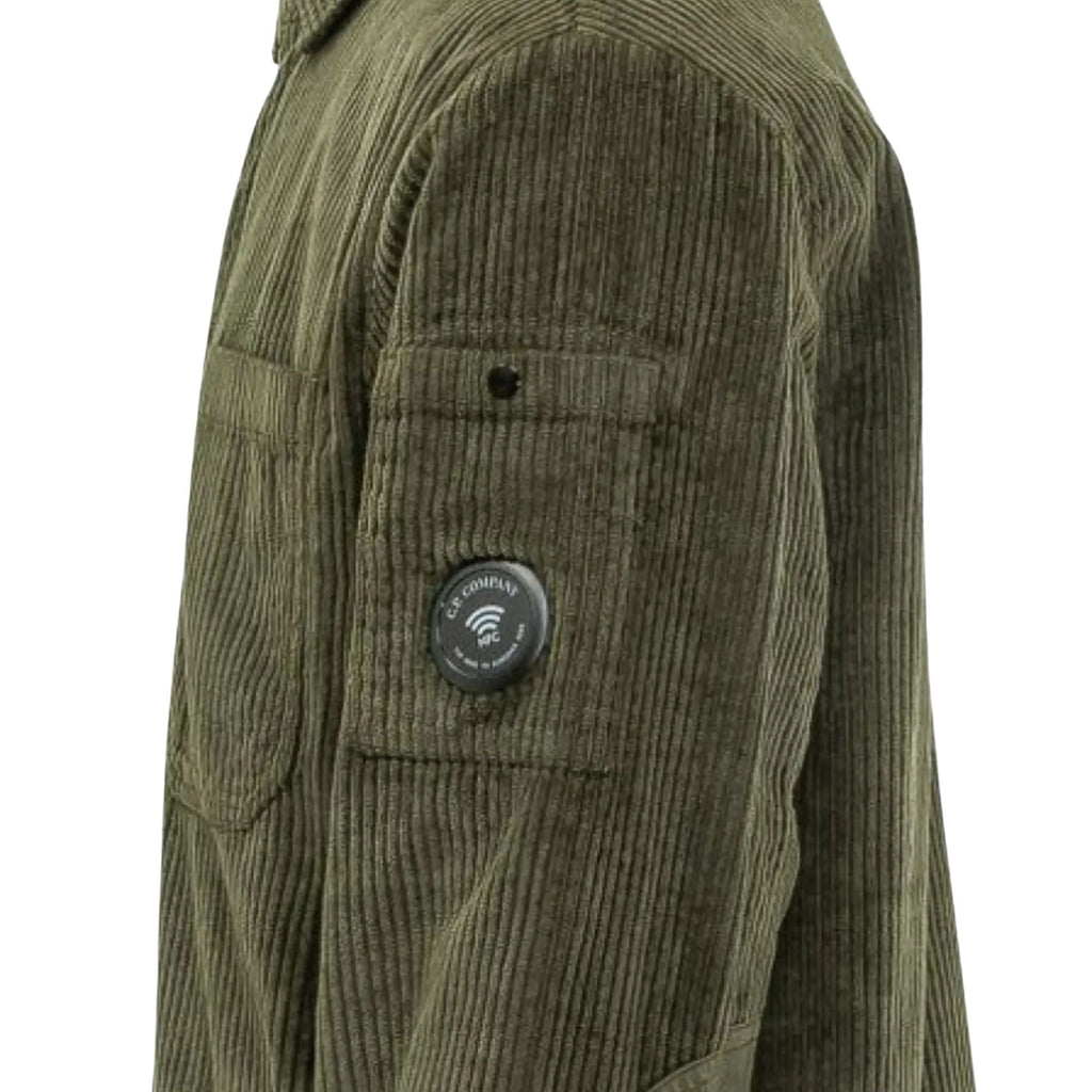 C.P Company Lens-detail Corduroy Shirt - Ivy Green