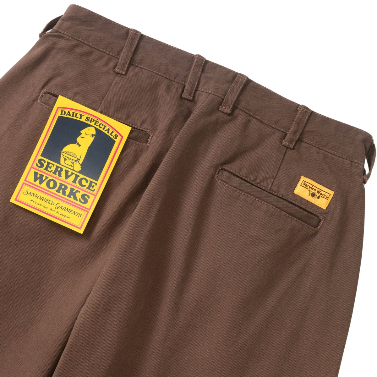 Service Works Twill Part Timer Pant - Brown