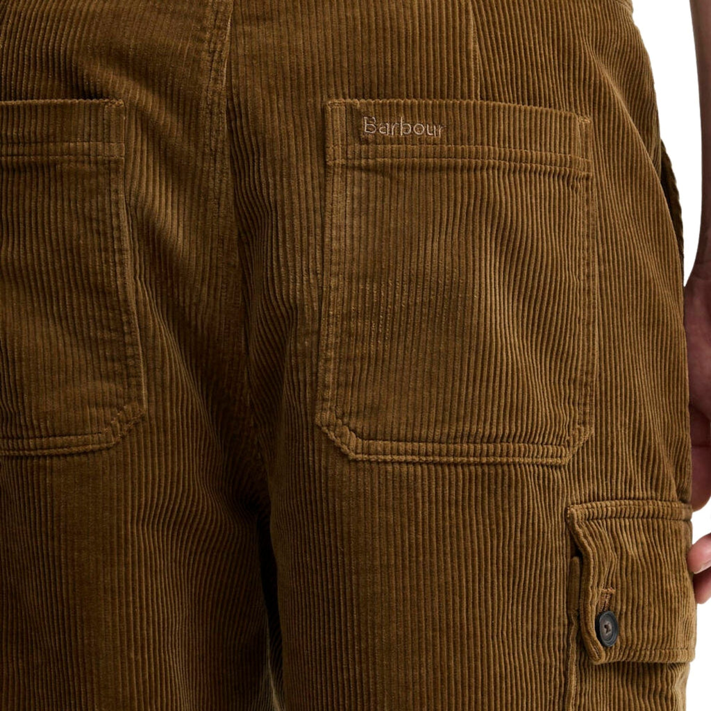 Barbour Leonard Oversized Cord Cargo Trousers - Sepia