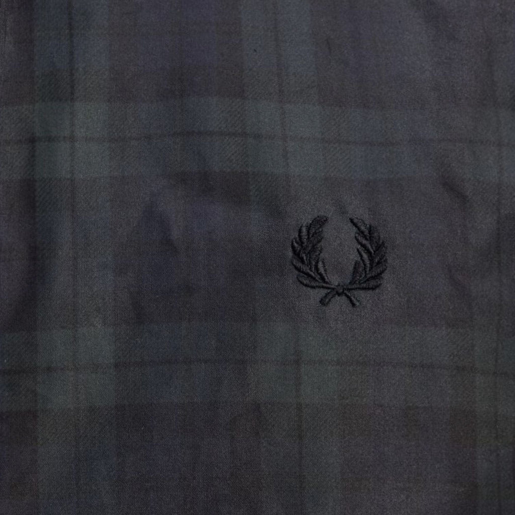 Fred Perry Waxed Harrington Jacket - Blackwatch