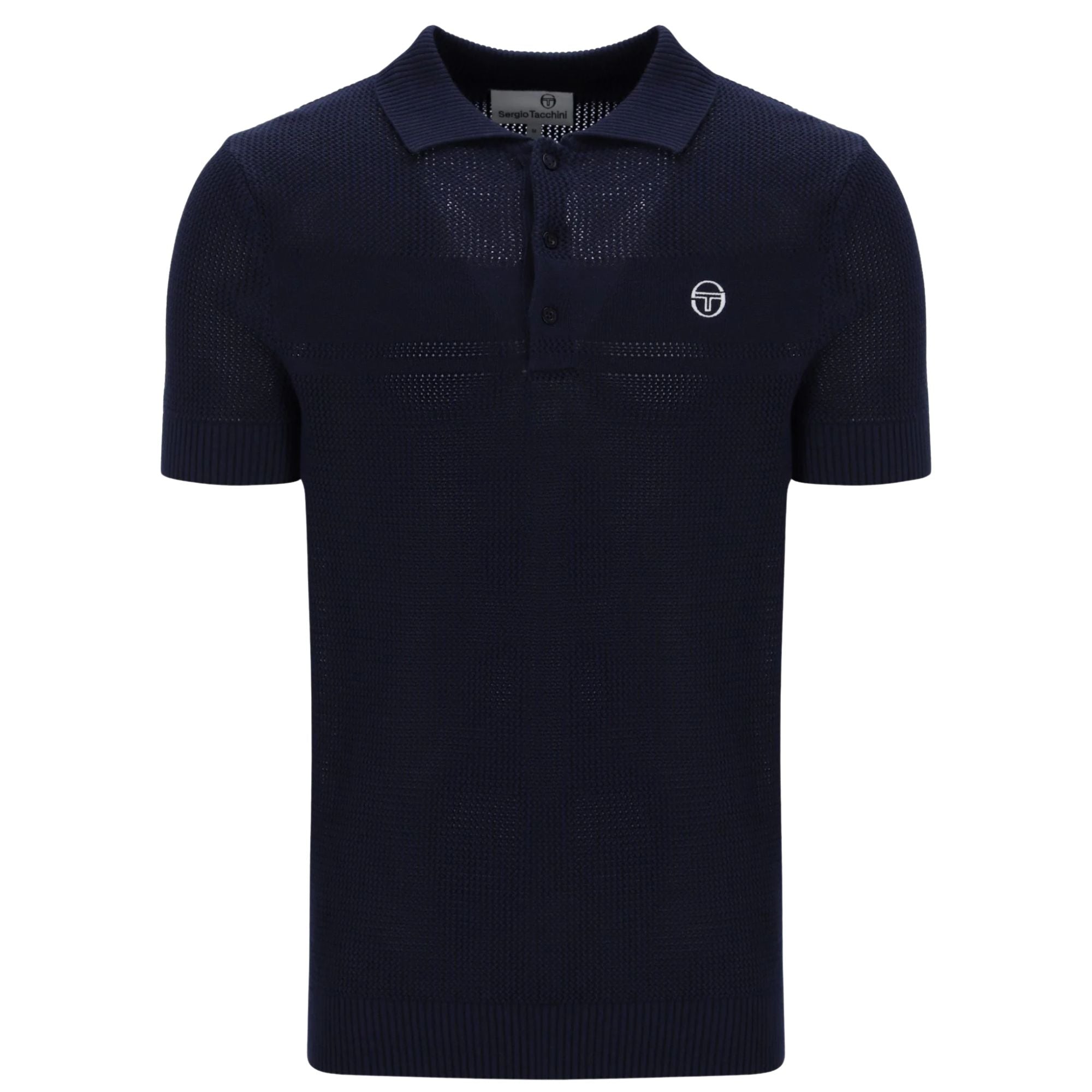 Sergio Tacchini Sabino Knit Polo Shirt - Maritime