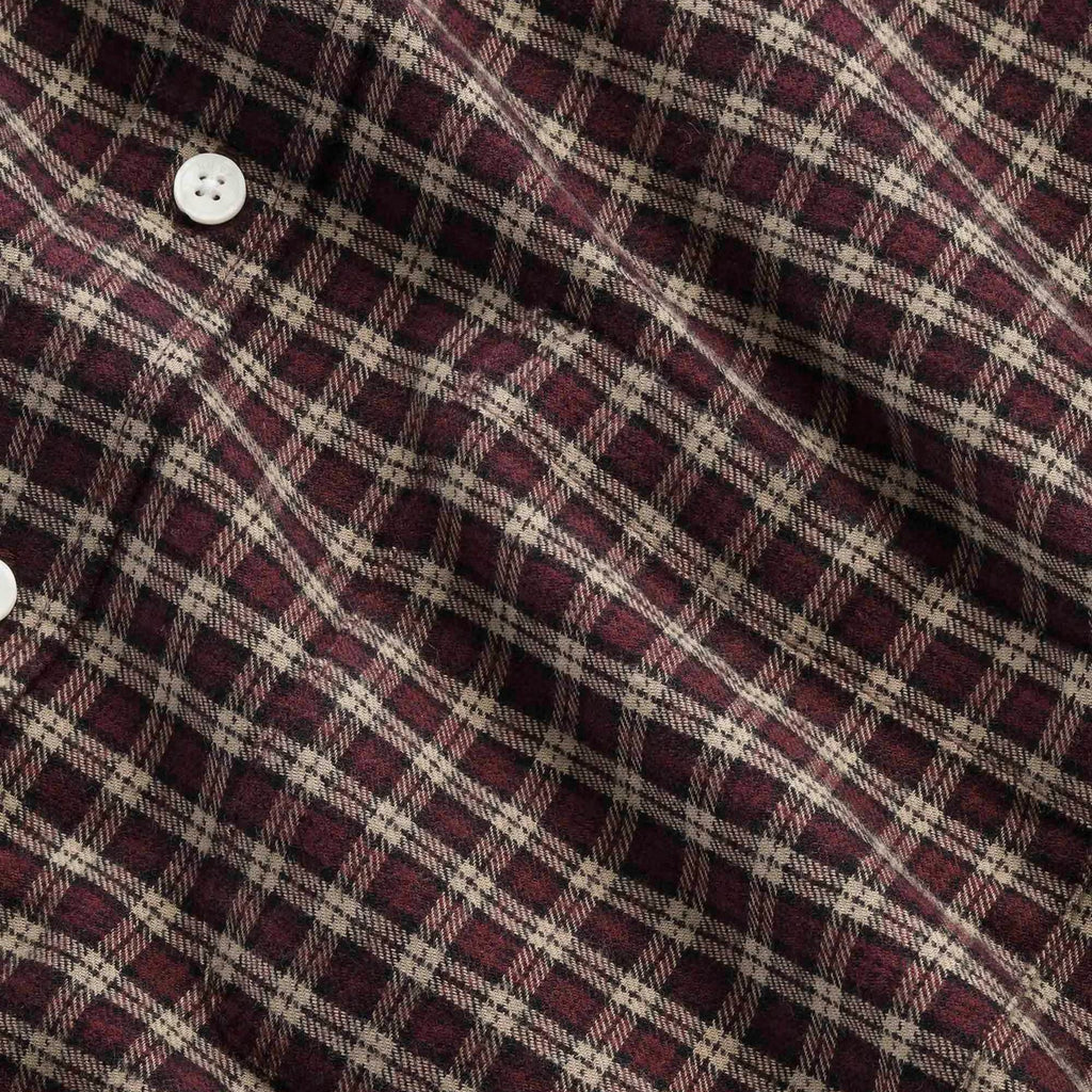 NN07 Deon Shirt - Bordeaux Check