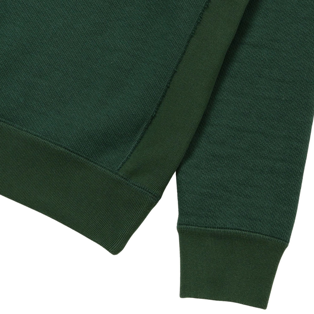 Wonder Looper Double Heavyweight French Terry Pullover Crewneck - Racing Green