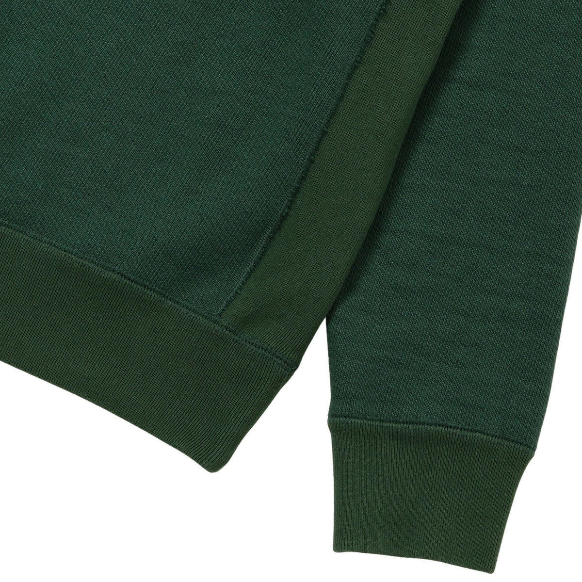 Wonder Looper Double Heavyweight French Terry Pullover Crewneck - Racing Green