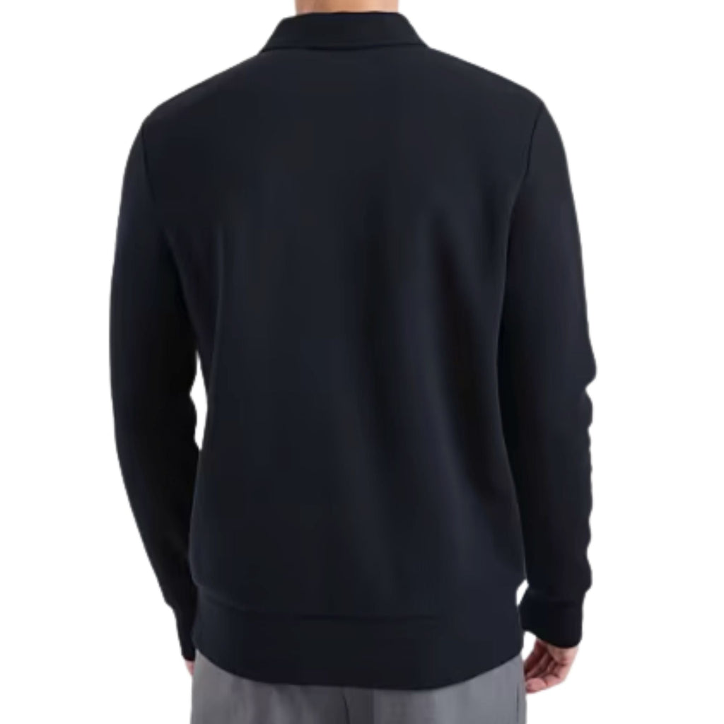Fred Perry Pique Collared Sweatshirt - Navy