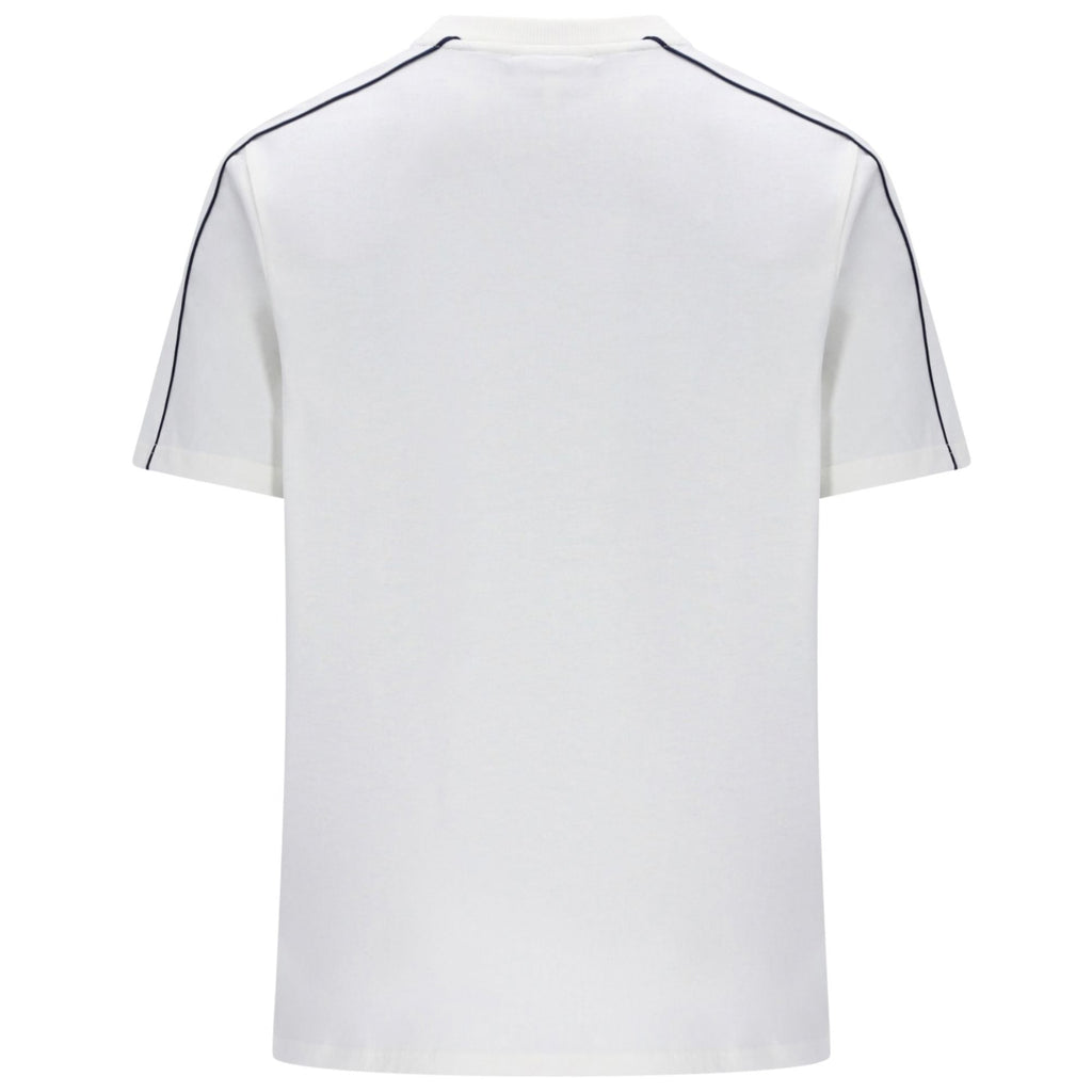 Sergio Tacchini Santis Raised Logo T-Shirt - Gardenia/Maritime Blue