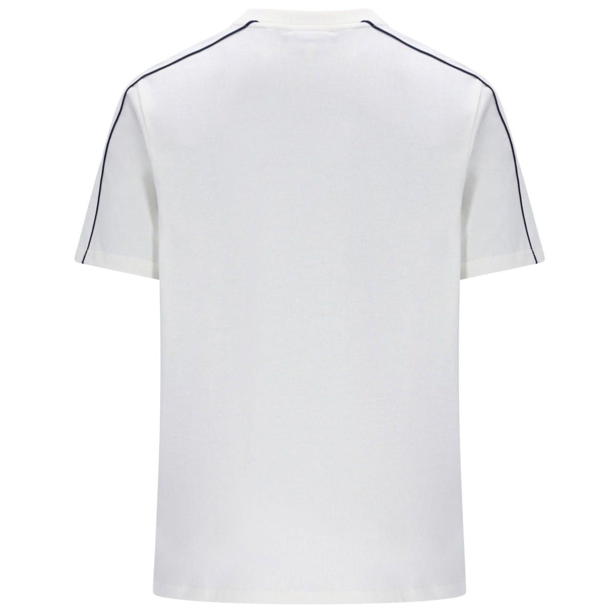 Sergio Tacchini Santis Raised Logo T-Shirt - Gardenia/Maritime Blue