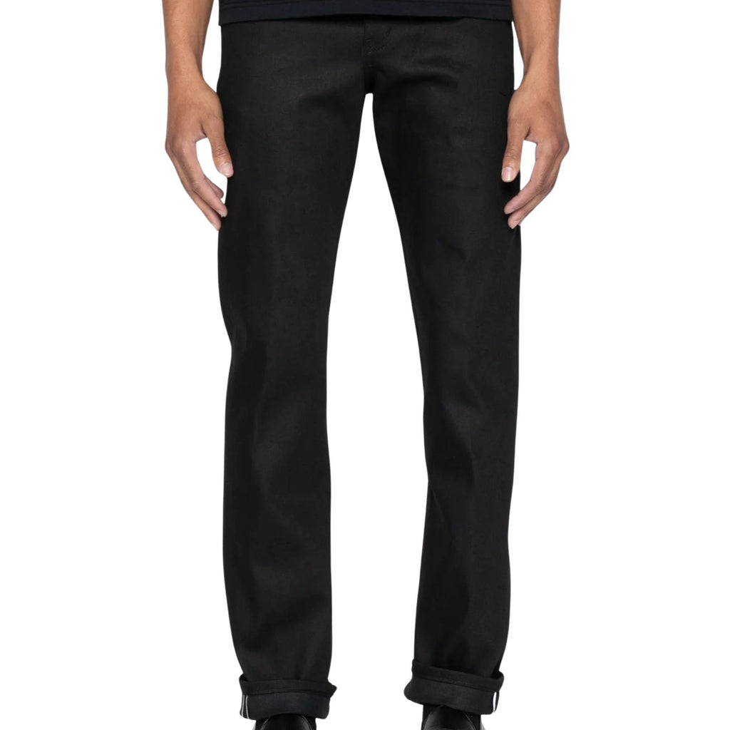 Naked and Famous Denim Weird Guy Cobra Stretch Selvedge - Black