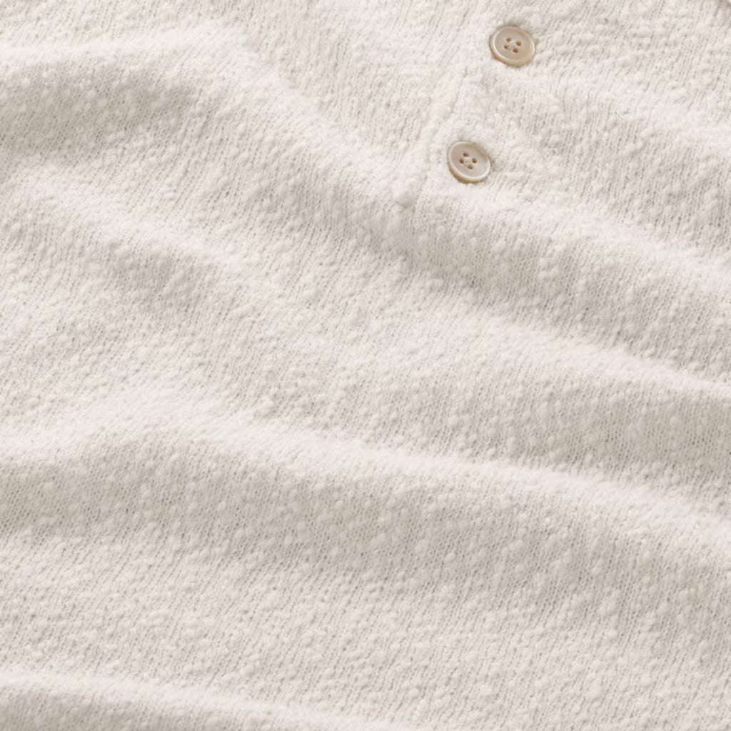 NN07 Randy Boucle Yarn Polo - Ecru