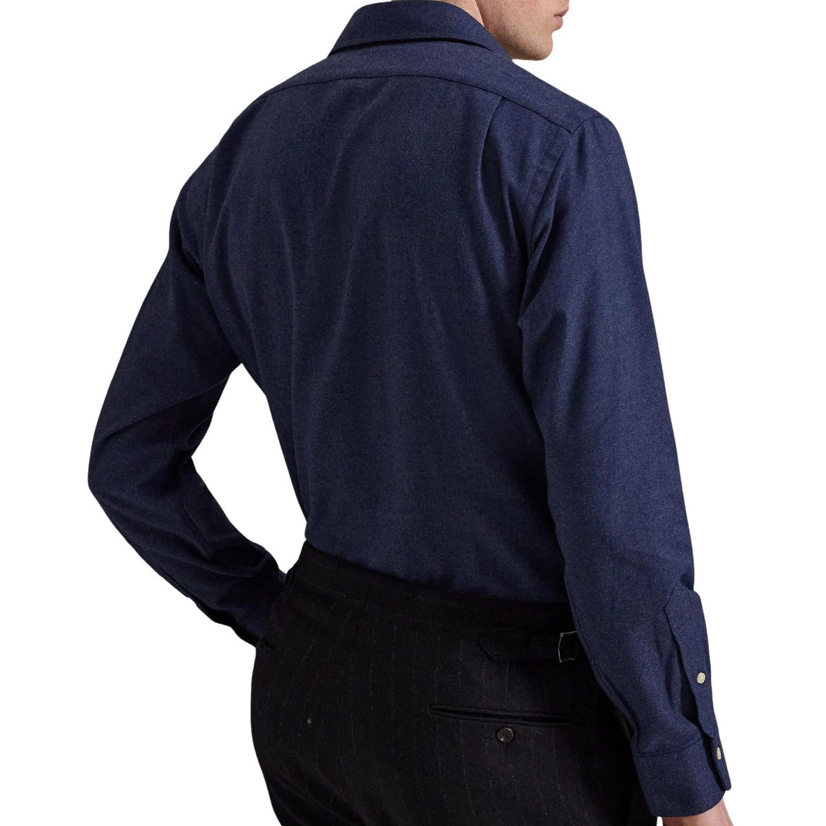 Polo Ralph Lauren Embroidered-logo Long Sleeve Shirt - Navy