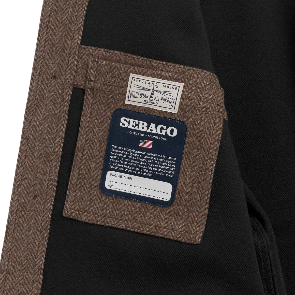 Sebago Dorr Wool Herringbone Jacket - Beige