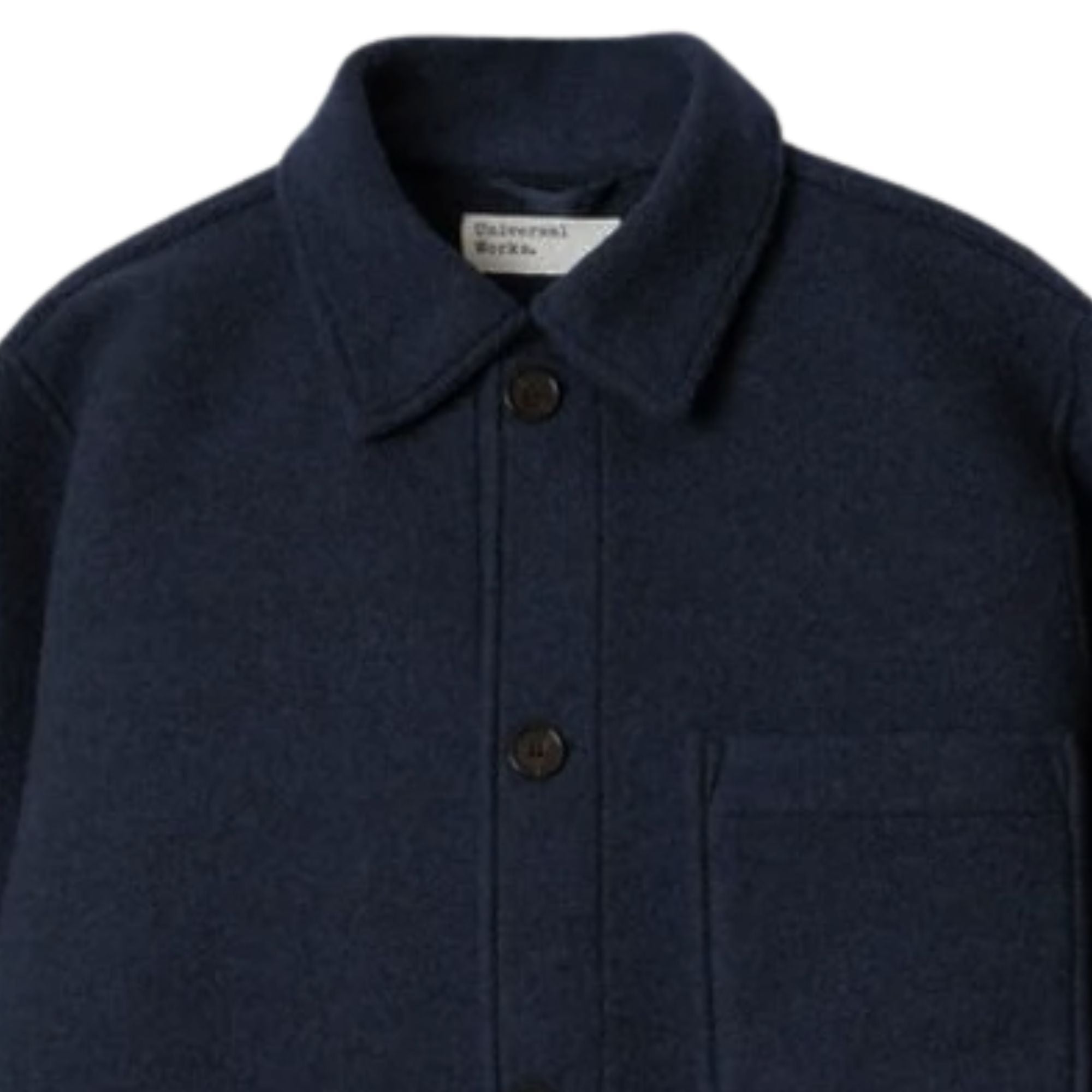 Universal Works Tag Jacket Techno Melton Plain - Navy