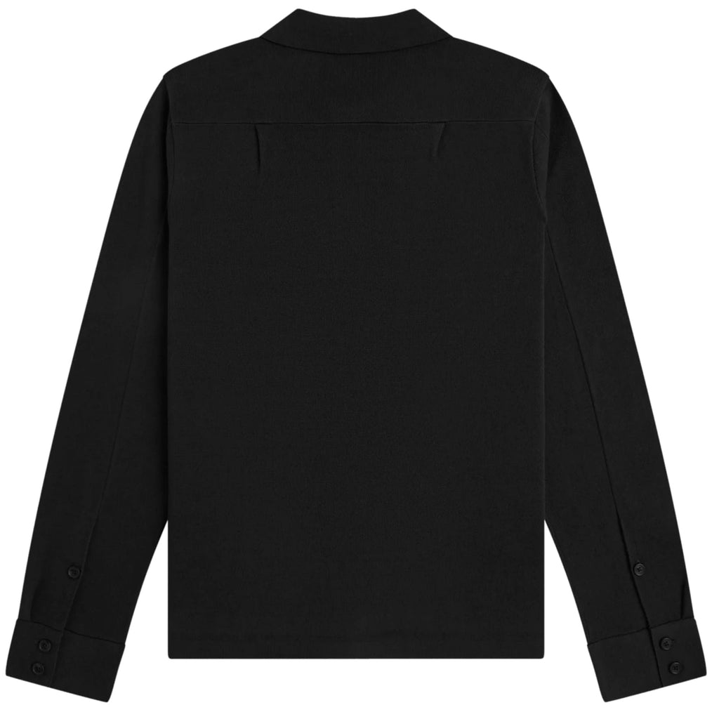 Fred Perry Knitted Overshirt - Black