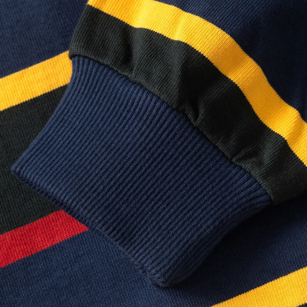 Opensider Classic Rugby Shirt - Forest Multi-Stripe