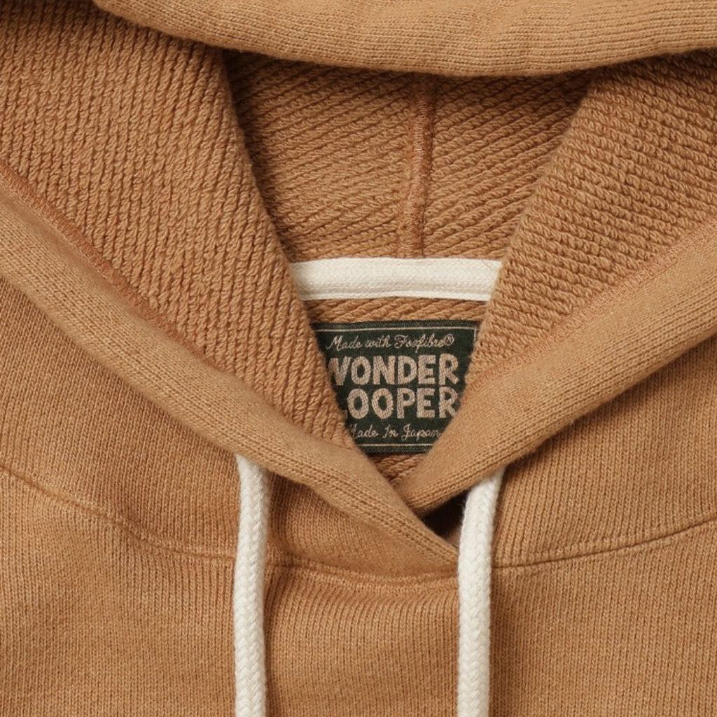 Wonder Looper Double Heavyweight French Terry Foxfibre Pullover Hoodie - Brown