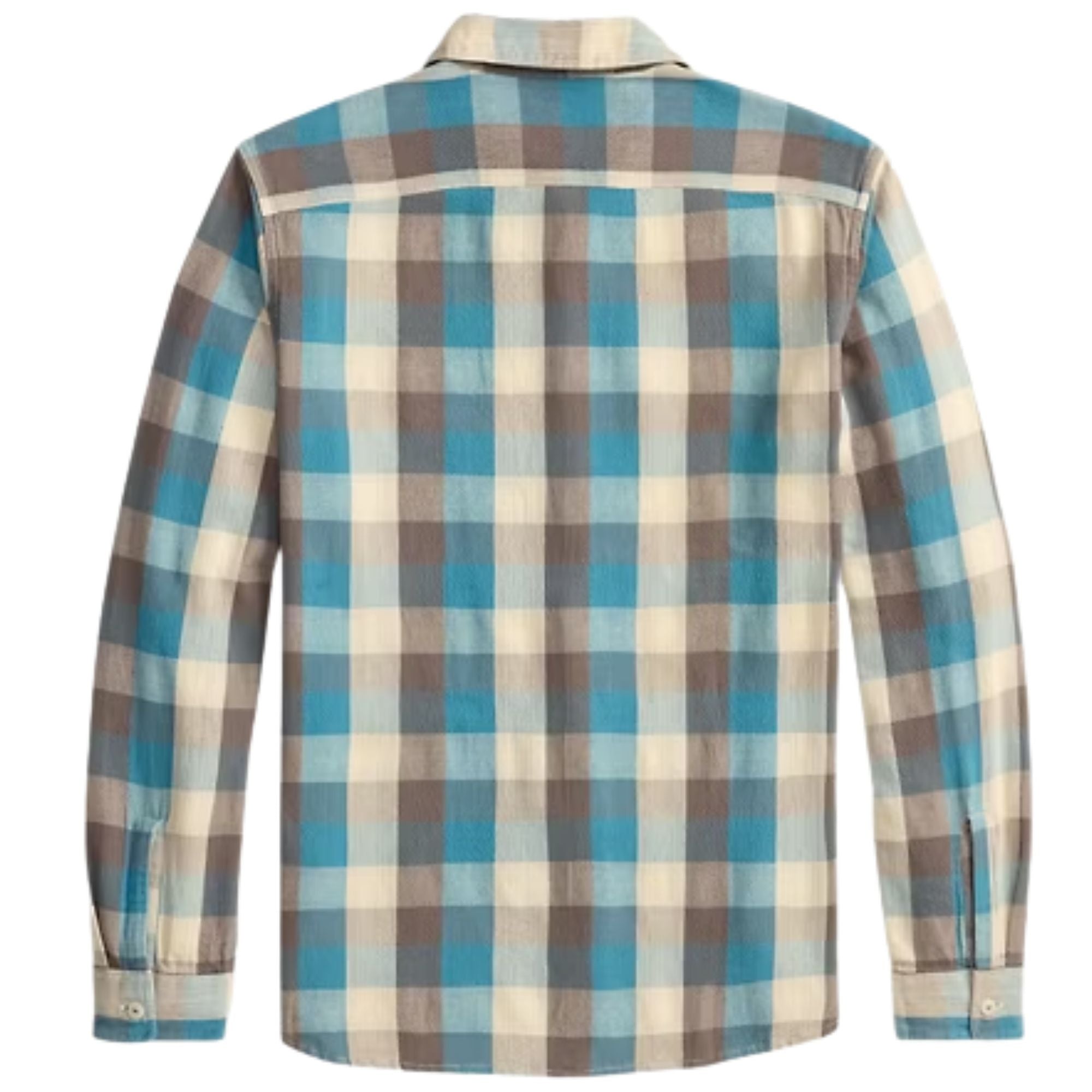 RRL by Ralph Lauren Plaid Twill Workshirt - Blue/White